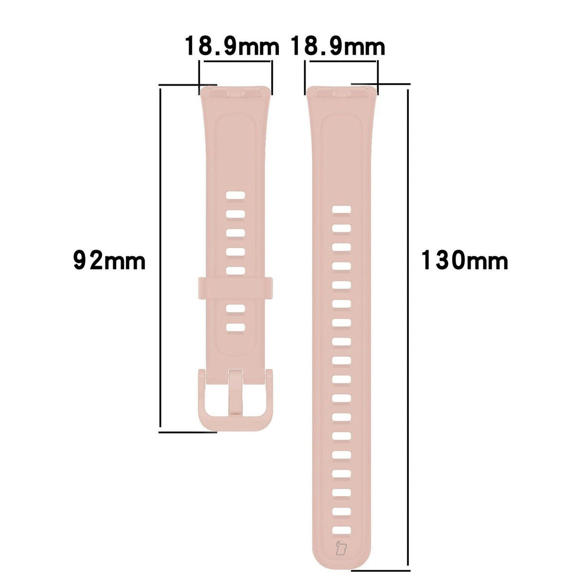 Kryt Bizon Strap Watch Silicone Huawei Band 9 / Band 8 pink