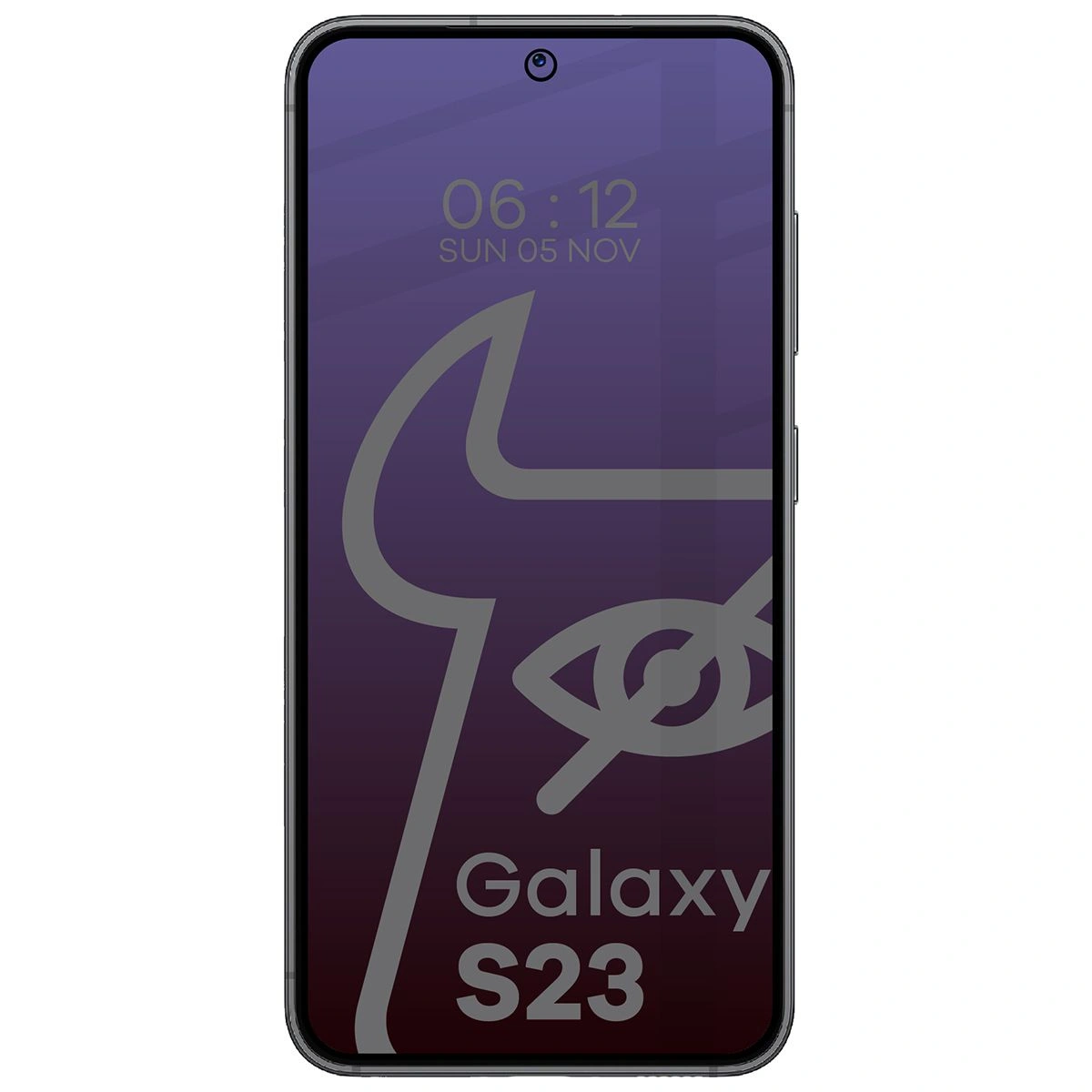Ochranné sklo Bizon Glass Edge Shadow Samsung Galaxy S23 tinted with a black frame