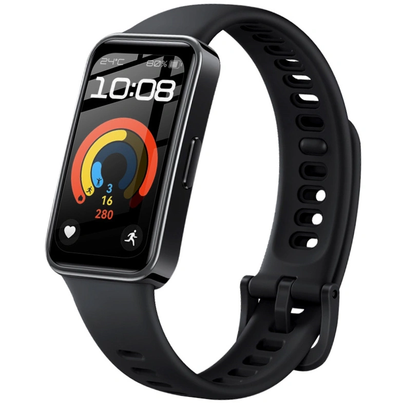 Ochranné sklo Bizon Glass Watch Edge Hybrid Huawei Band 9 / Band 8 black