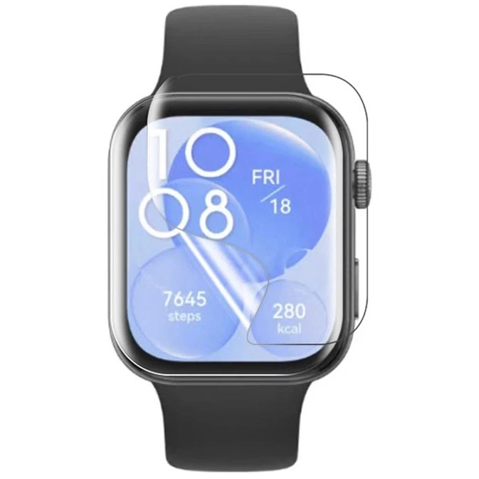 Ochranné sklo Bizon Glass Watch Hydrogel Huawei Watch Fit 3 [2 PACK]