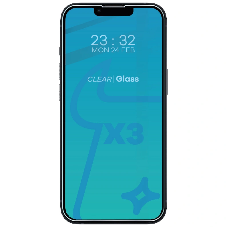 Kryt BIZON Clear 3x screen glass + camera glass Apple iPhone 13 Mini