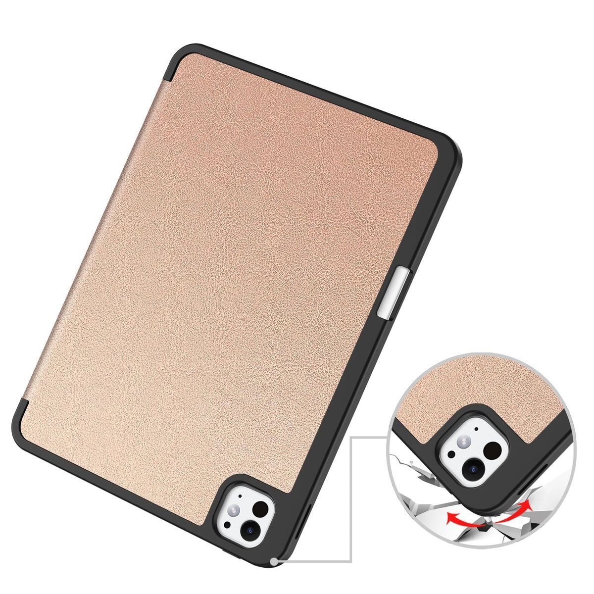 Kryt Bizon Case Tab Lizard Apple iPad Pro 11" 5 gen. 2024 rose gold