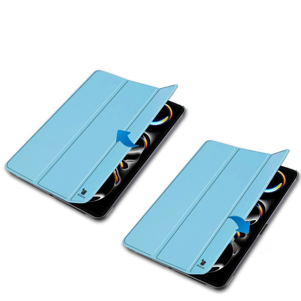 Kryt Bizon Case Tab Croc Apple iPad Pro 11" 5 gen. 2024 błęktine