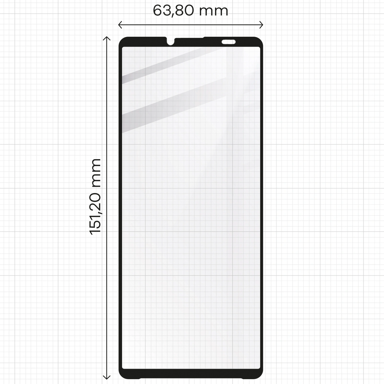 Ochranné sklo Bizon Glass Edge 2 Sony Xperia 10 VI black