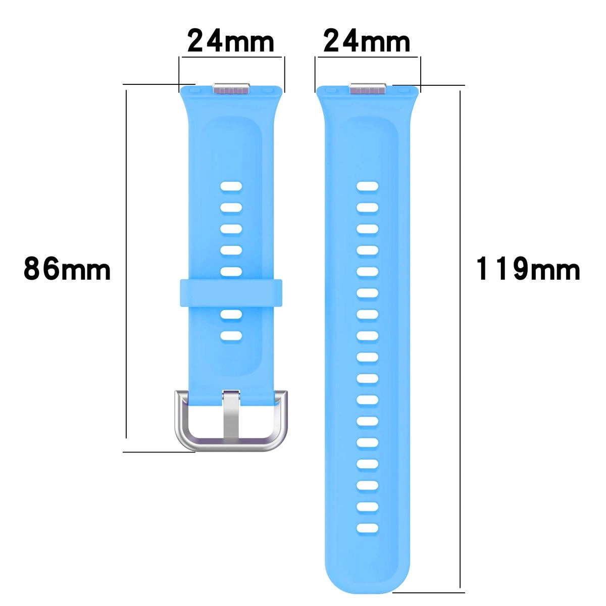 Kryt Bizon Strap Watch Silicone Pro Huawei Watch Fit 3 blue