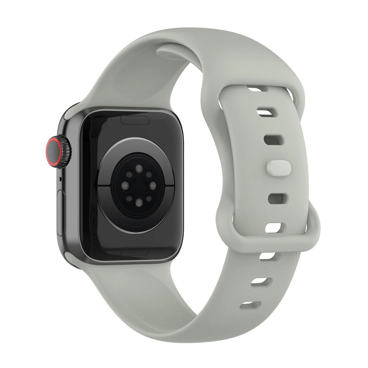 Bizon Strap Watch Silicone Apple Watch 44/45/46/49 mm light grey