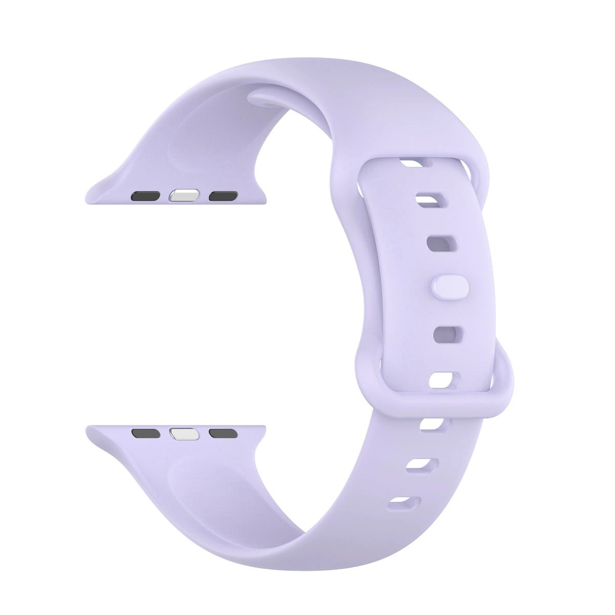 Bizon Strap Watch Silicone Apple Watch 44/45/49 mm light purple