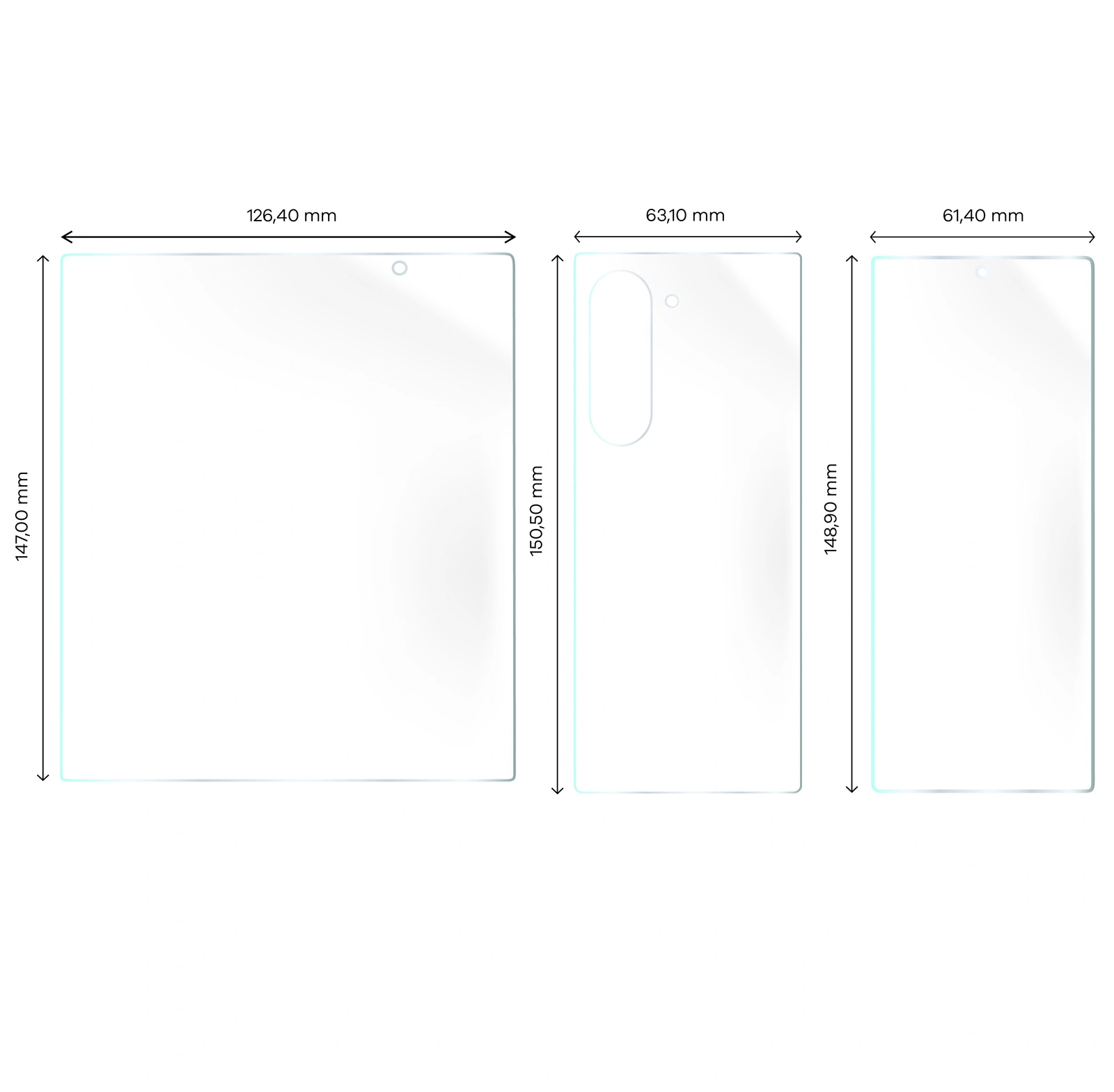 Ochranné sklo Bizon Glass Hydrogel Set Samsung Galaxy Z Fold6
