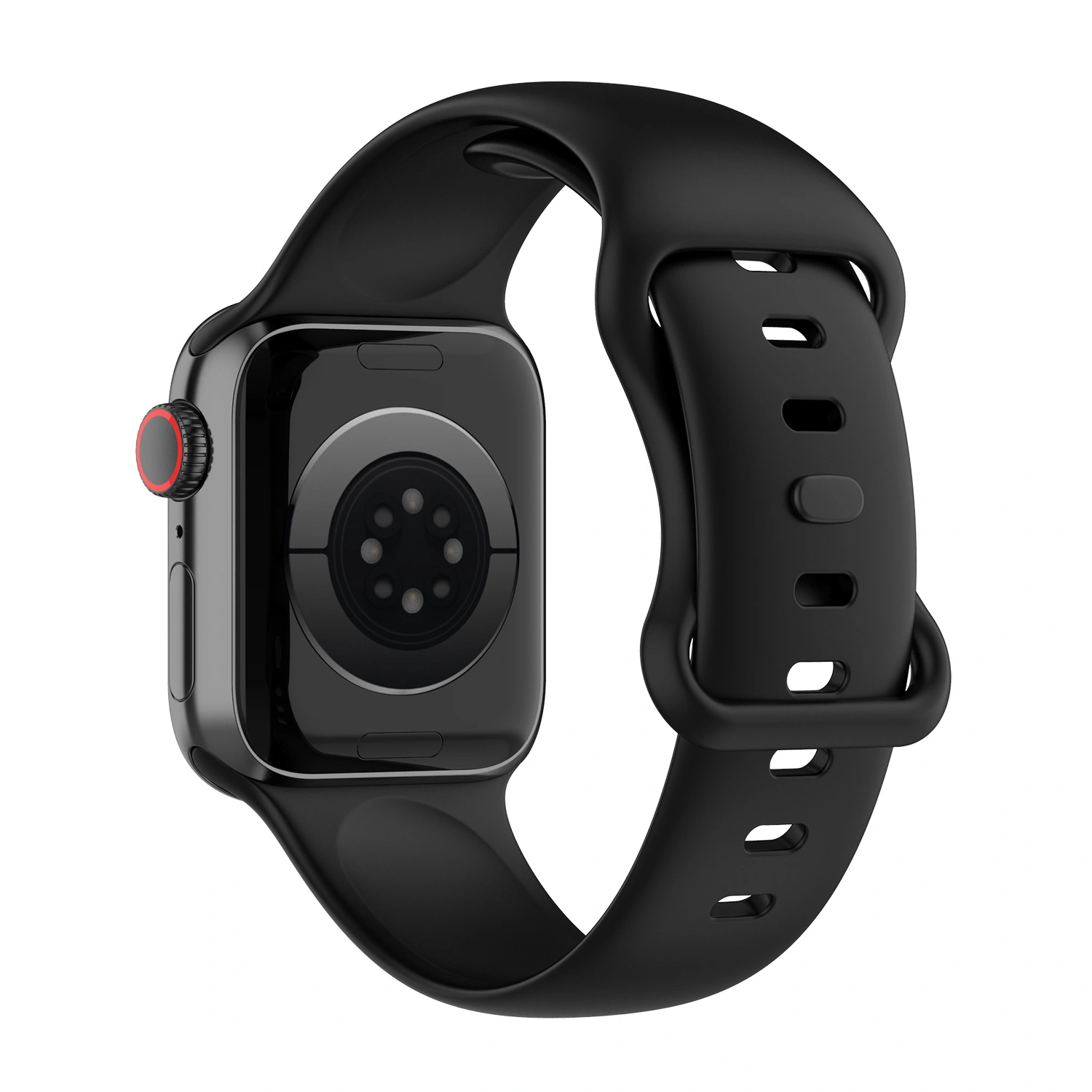 Bizon Strap Watch Silicone Apple Watch 38/40/41/42 mm black