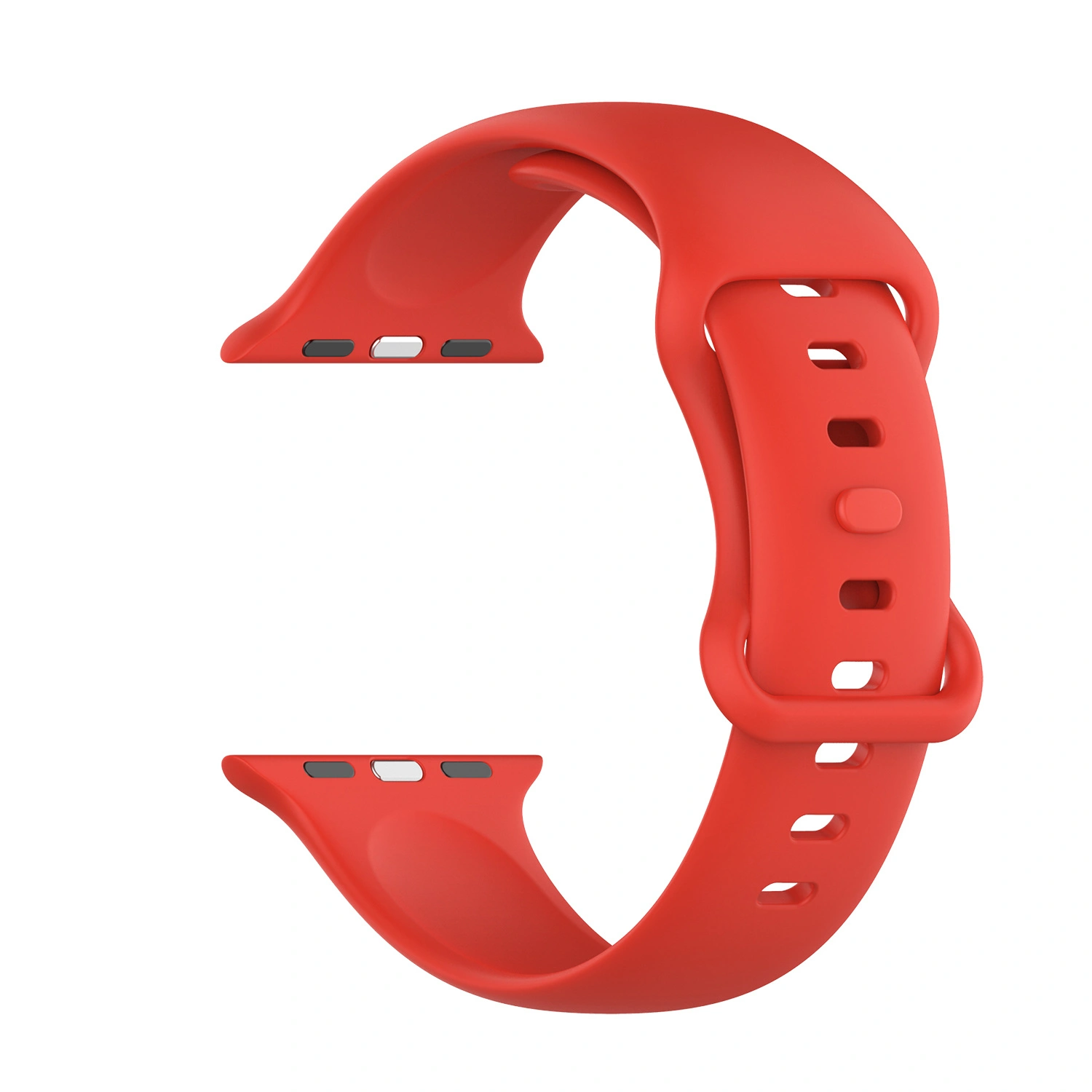 Bizon Strap Watch Silicone Apple Watch 38/40/41/42 mm red
