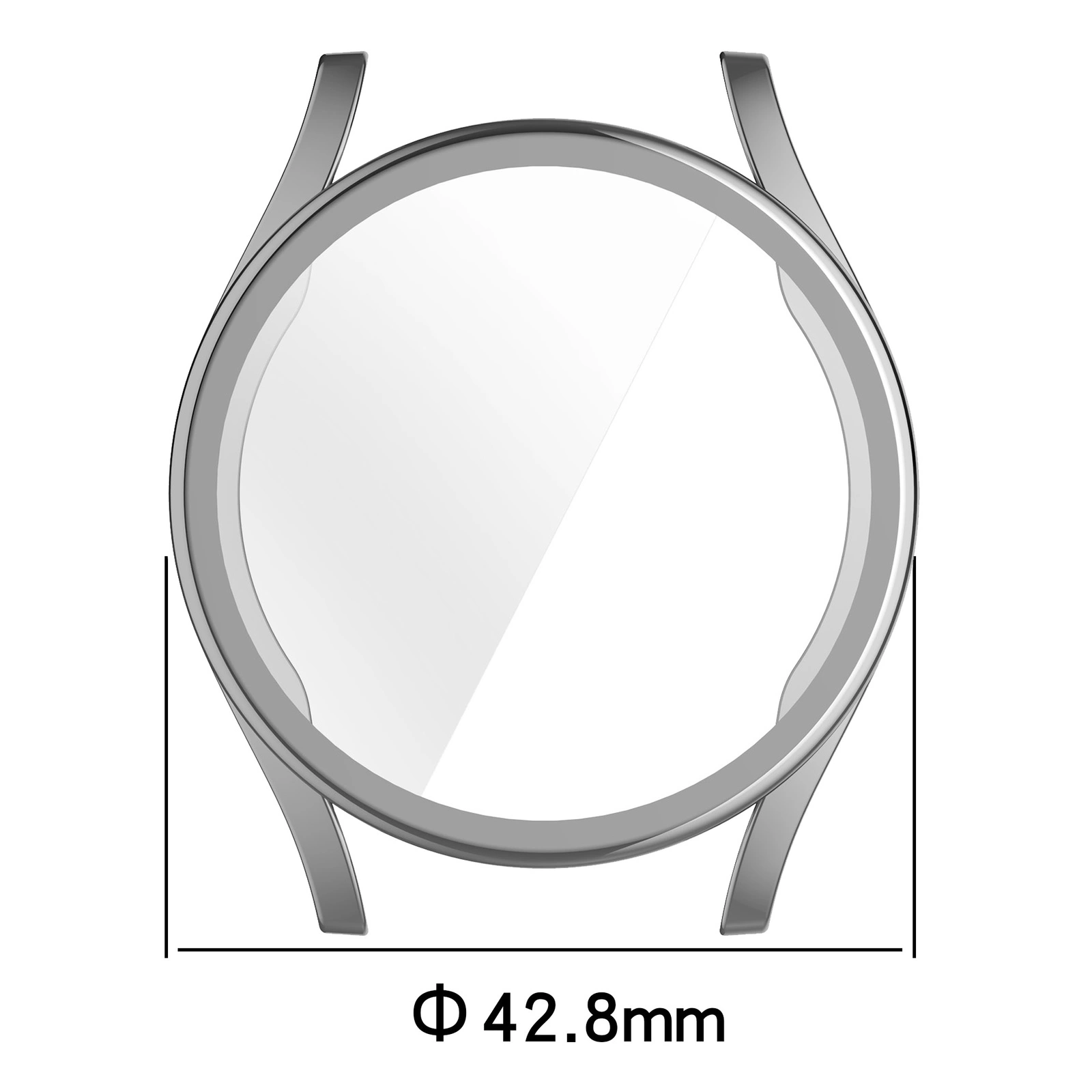 Kryt Bizon Case Watch Felipe Samsung Galaxy Watch 7 40 mm silver