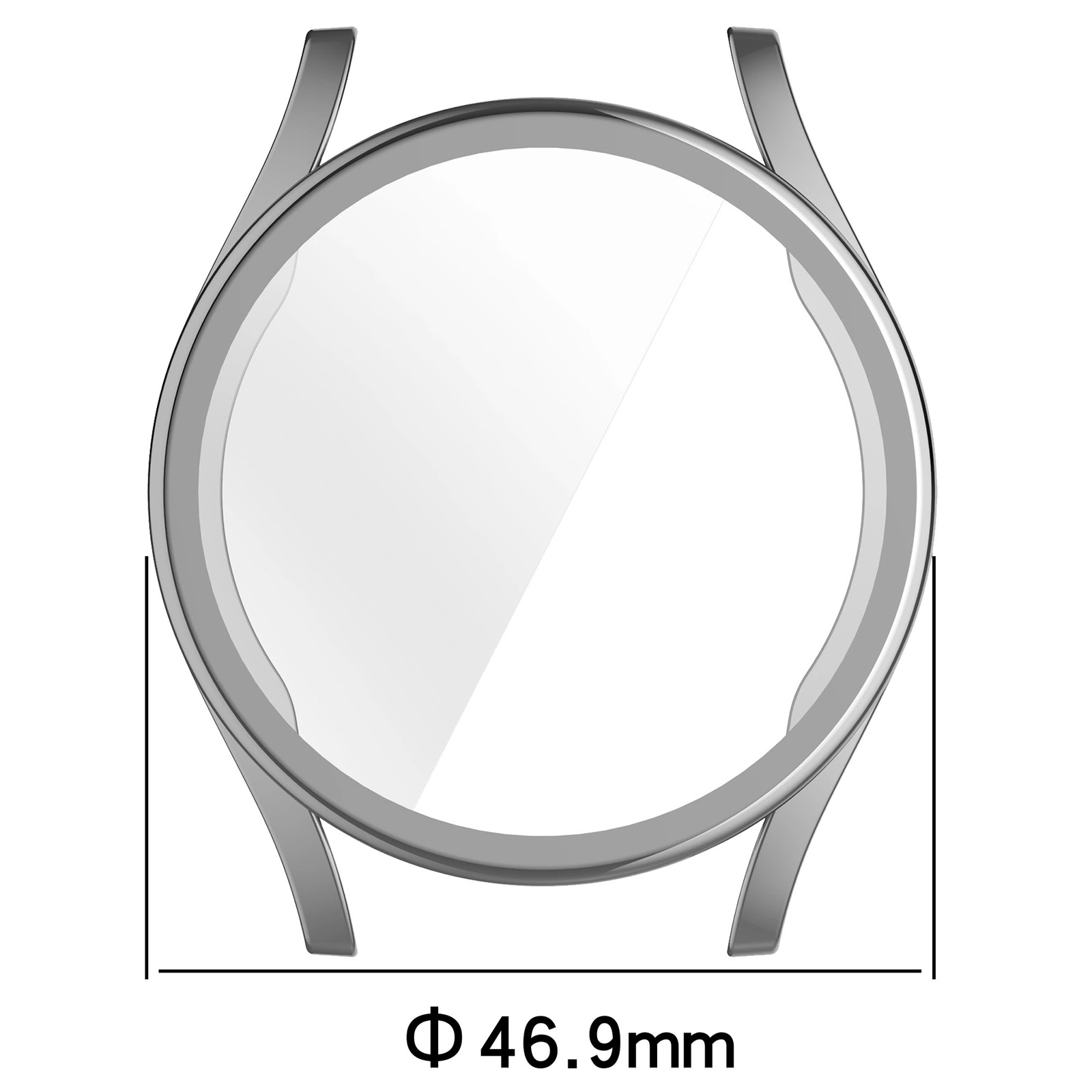 Kryt Bizon Case Watch Felipe Samsung Galaxy Watch 7 44 mm silver