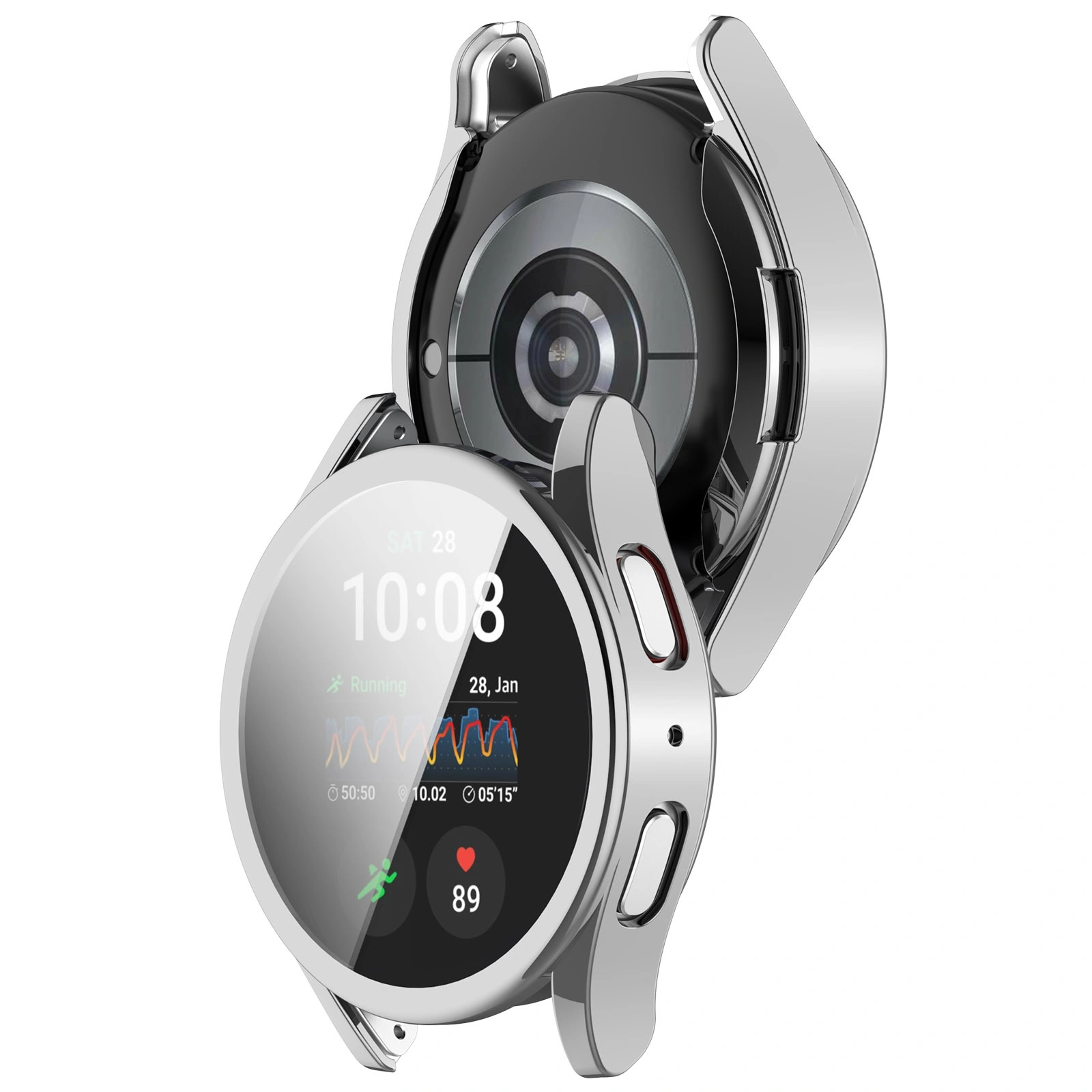 Kryt Bizon Case Watch Felipe Samsung Galaxy Watch 7 44 mm silver