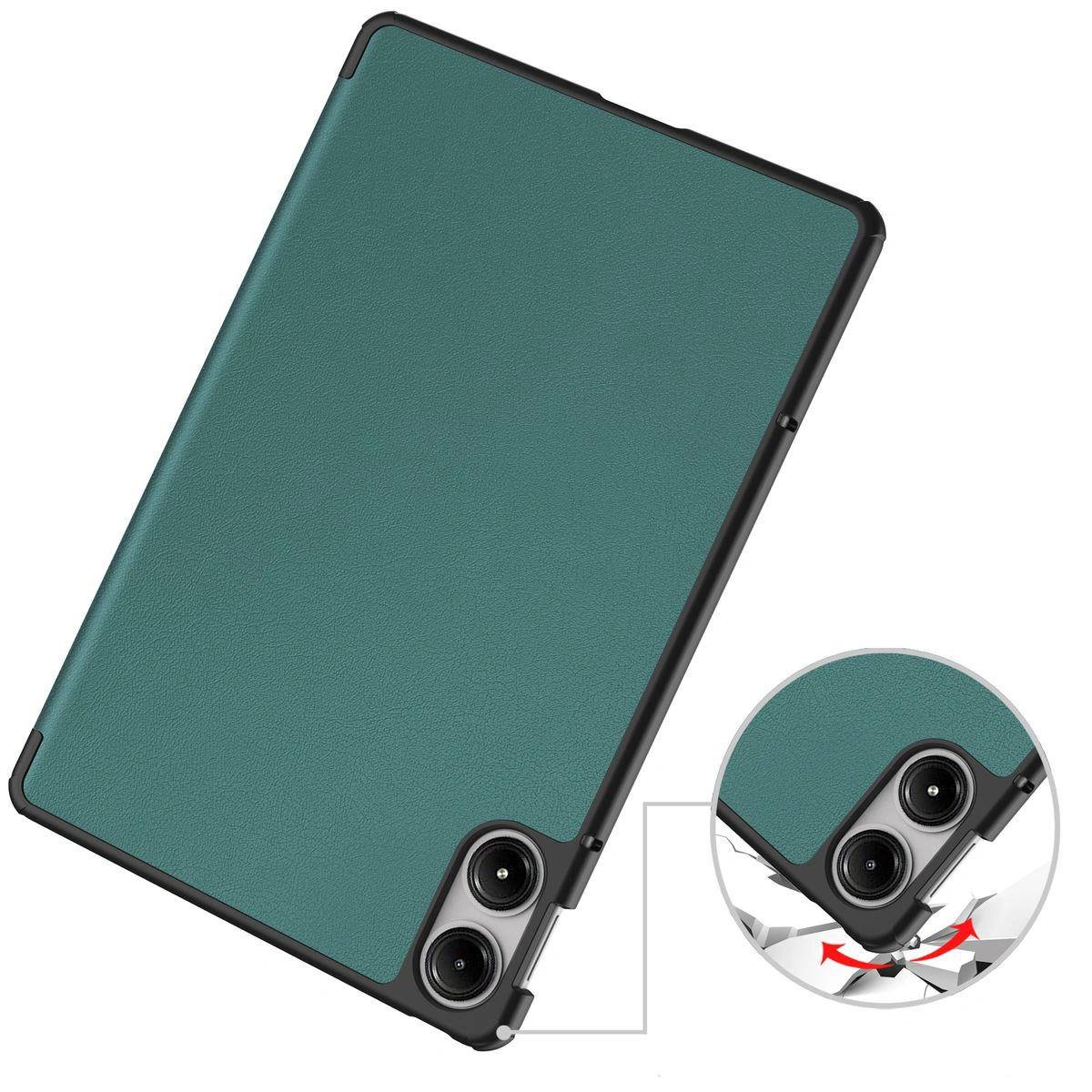 Kryt Bizon Case Tab Croc Xiaomi Redmi Pad Pro 12.1 dark green