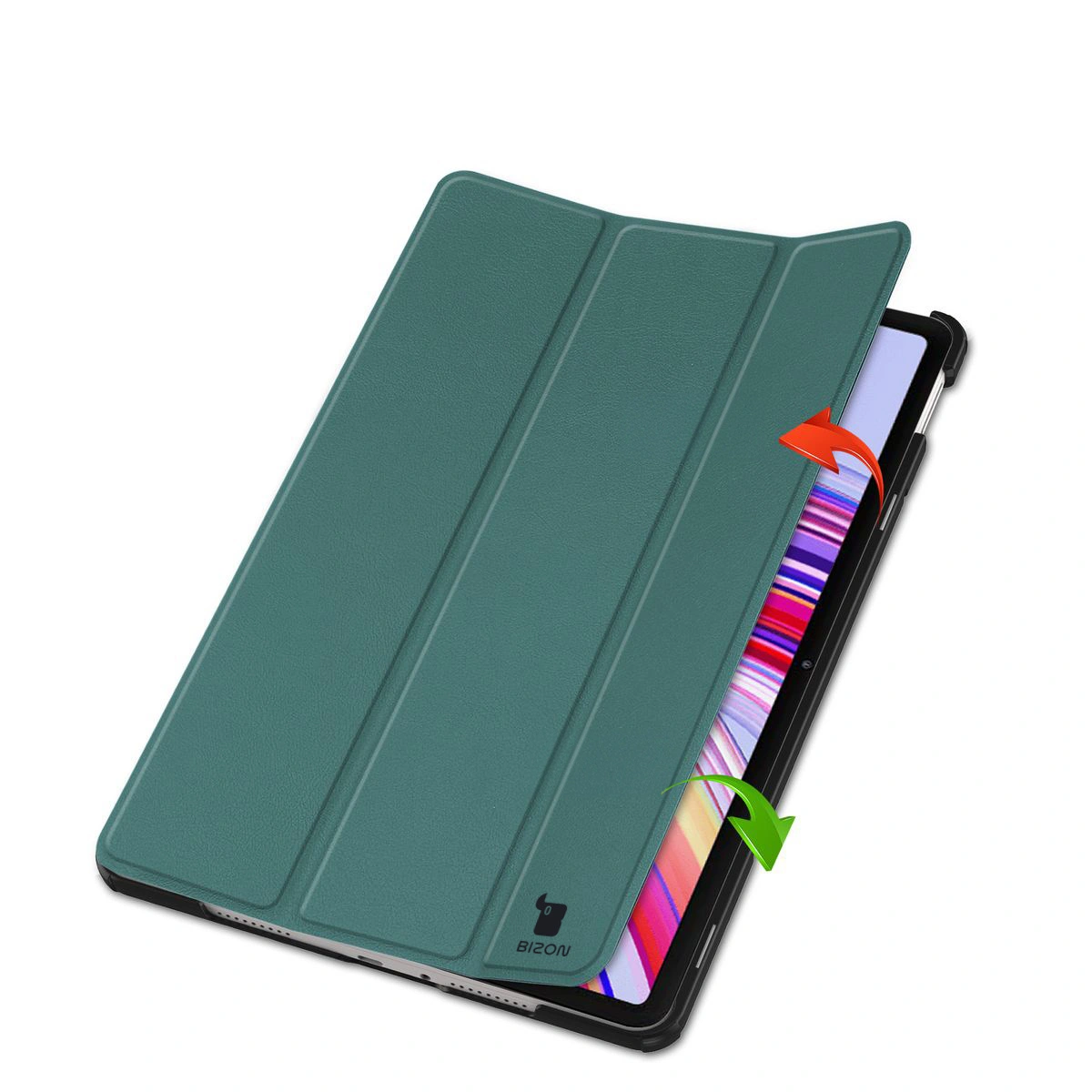 Kryt Bizon Case Tab Croc Xiaomi Redmi Pad Pro 12.1 dark green
