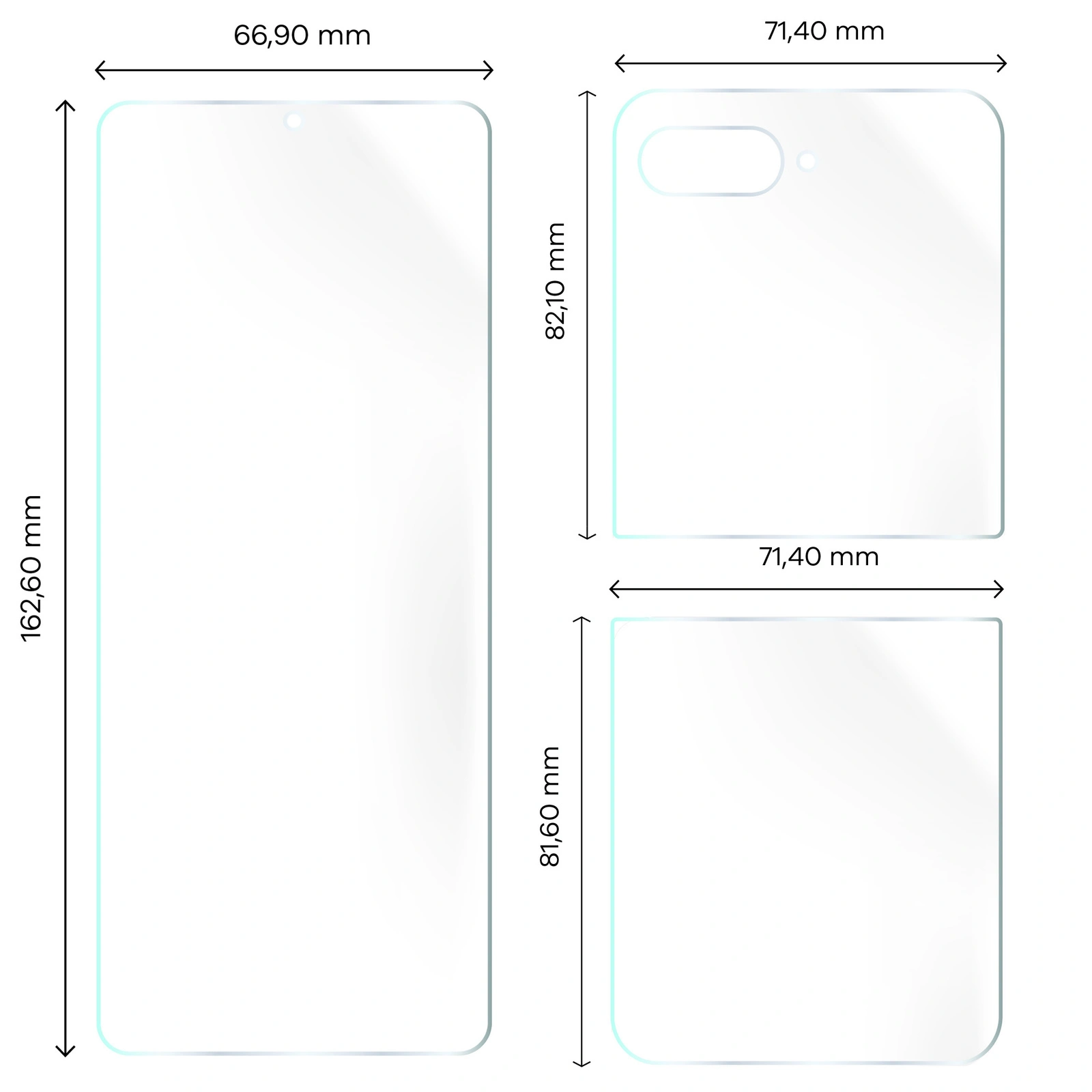 Ochranné sklo Bizon Glass Hydrogel Motorola Razr 50 Ultra