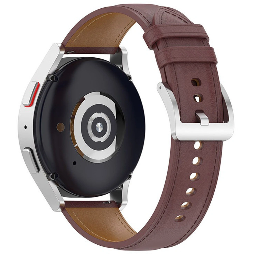 Kryt Bizon Strap Watch Casual Samsung Galaxy Watch FE/7/6/6 Classic/5/5Pro/4/4 Classic dark brown