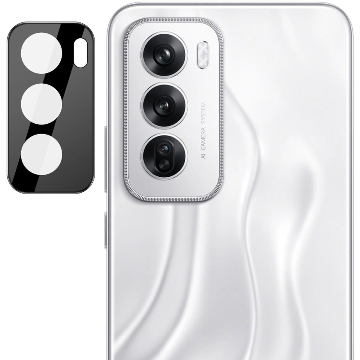 Ochranné sklo Bizon Glass Lens Oppo Reno 12/12 Pro [2 PACK]