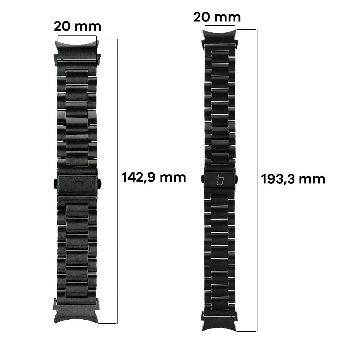 Kryt Bizon Strap Watch Aura Samsung Galaxy Watch FE/7/6/6 Classic/5/5 Pro/4/4 Classic black