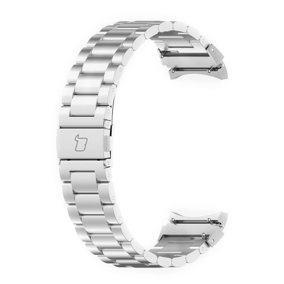 Kryt Bizon Strap Watch Aura Samsung Galaxy Watch FE/7/6/6 Classic/5/5 Pro/4/4 Classic silver