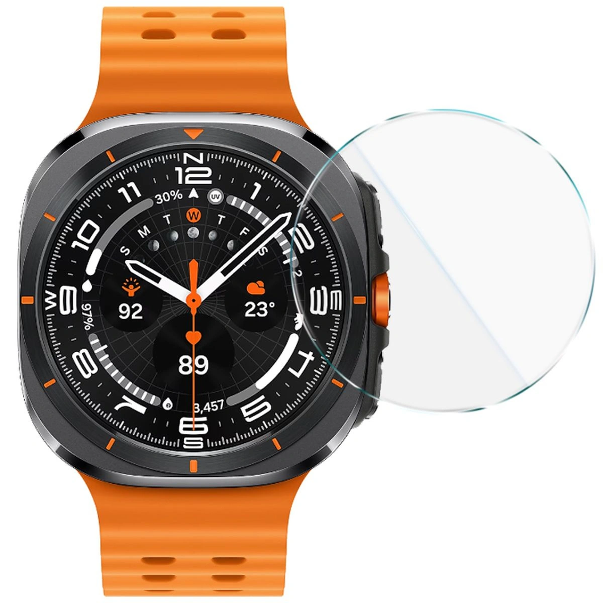 Ochranné sklo Bizon Glass Watch Clear Samsung Galaxy Watch Ultra 47 mm
