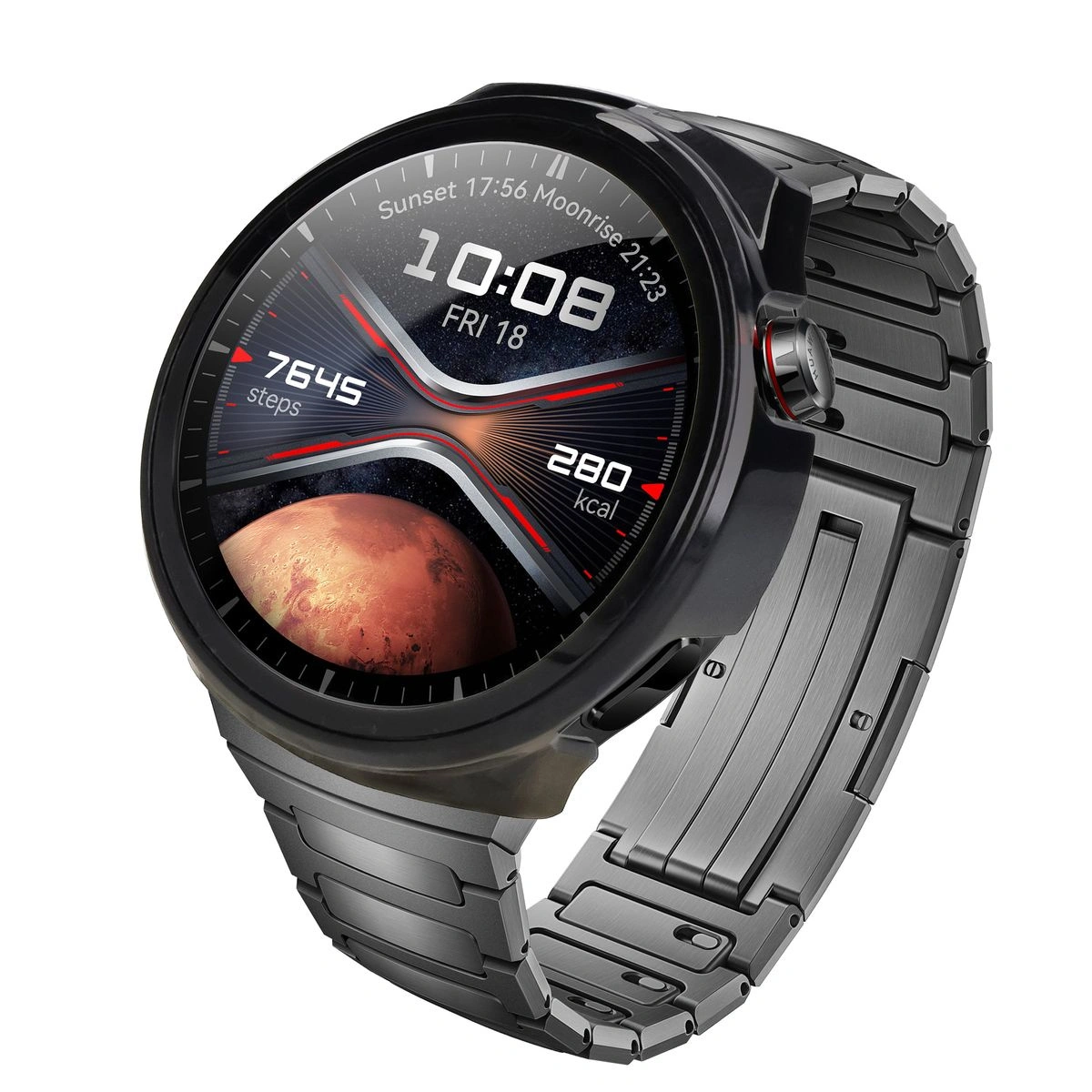 Kryt Bizon Case+Glass Watch Huawei Watch 4 Pro Space Edition black