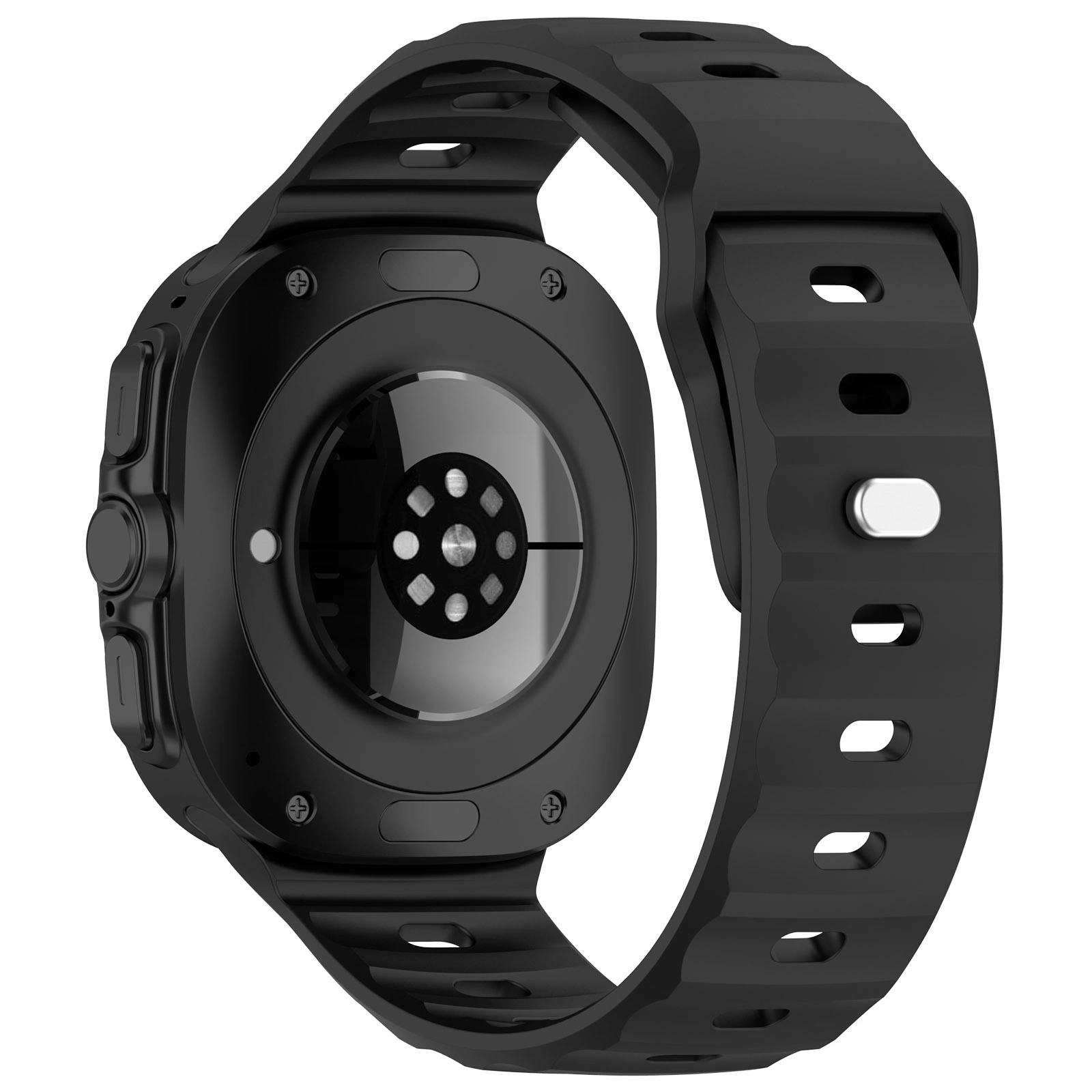 Kryt Bizon Strap Watch Silicone Samsung Galaxy Watch Ultra 47 mm black