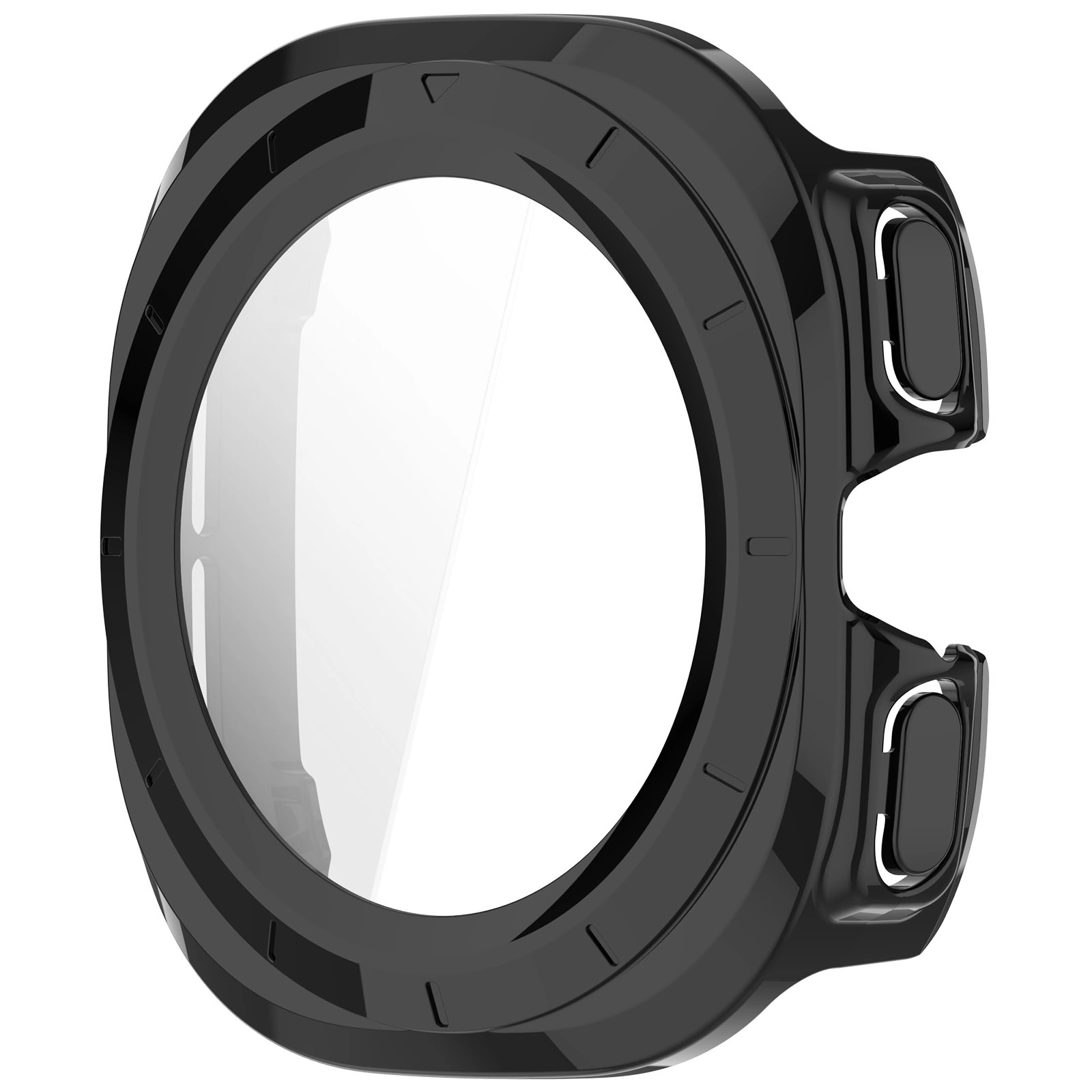 Kryt Bizon Case+Glass Watch Samsung Galaxy Watch Ultra 47 mm black