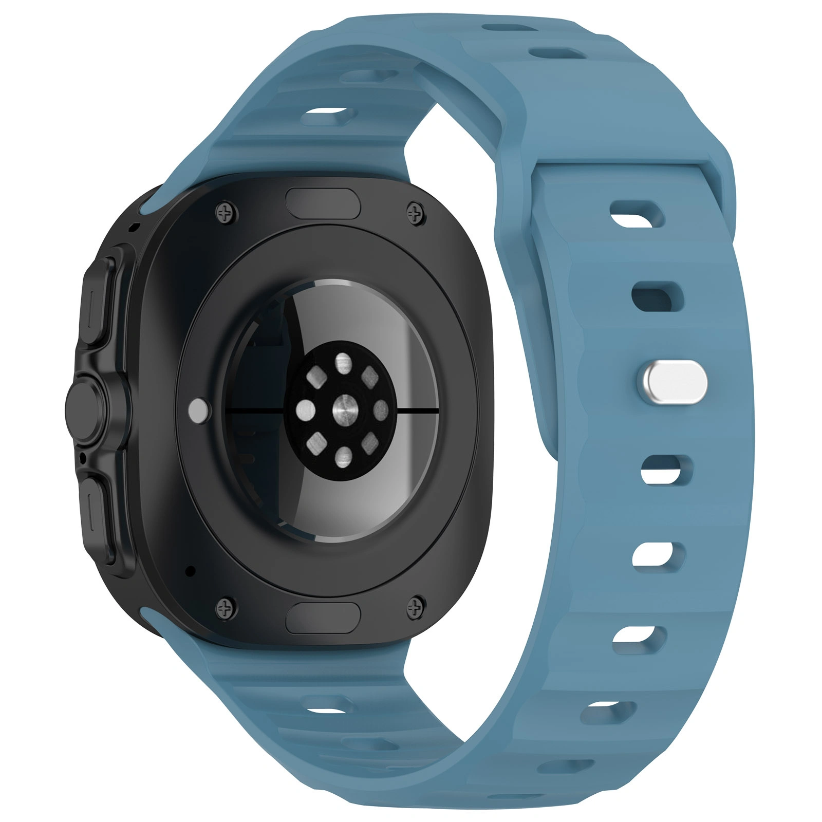 Kryt Bizon Strap Watch Silicone Samsung Galaxy Watch Ultra 47 mm blue