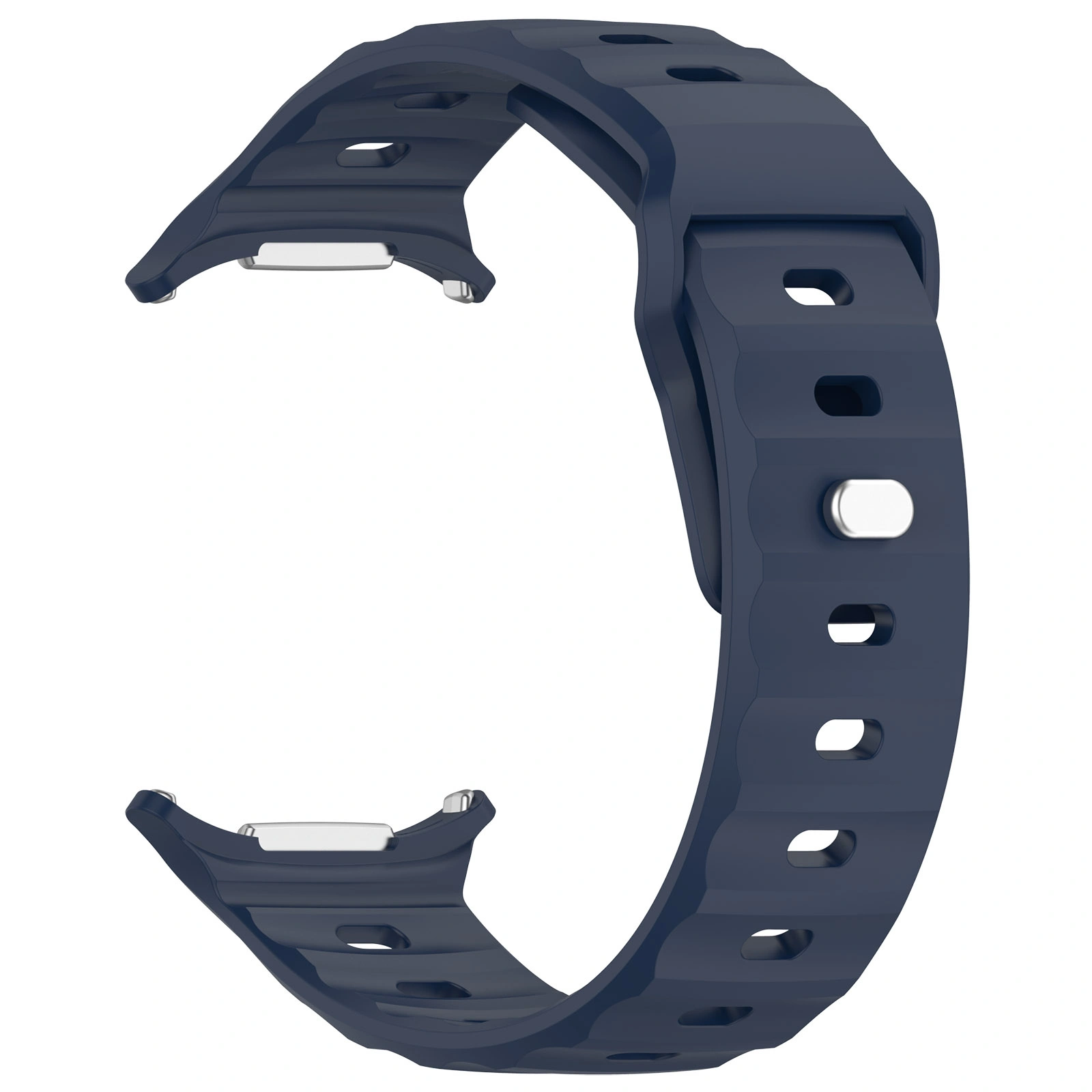 Kryt Bizon Strap Watch Silicone Samsung Galaxy Watch Ultra 47 mm navy blue