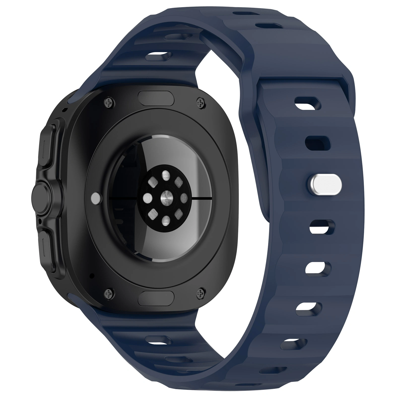 Kryt Bizon Strap Watch Silicone Samsung Galaxy Watch Ultra 47 mm navy blue