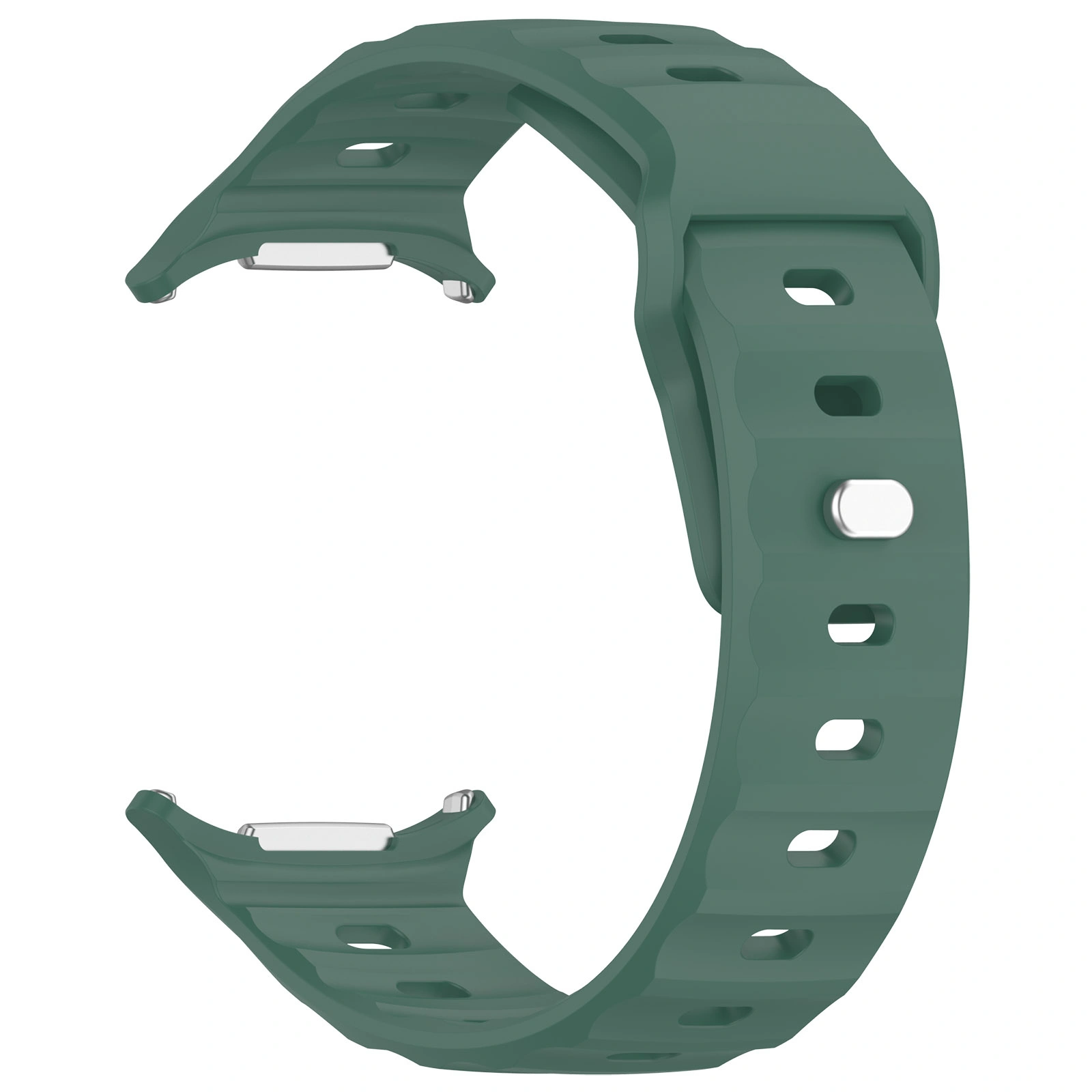 Kryt Bizon Strap Watch Silicone Samsung Galaxy Watch Ultra 47 mm dark green