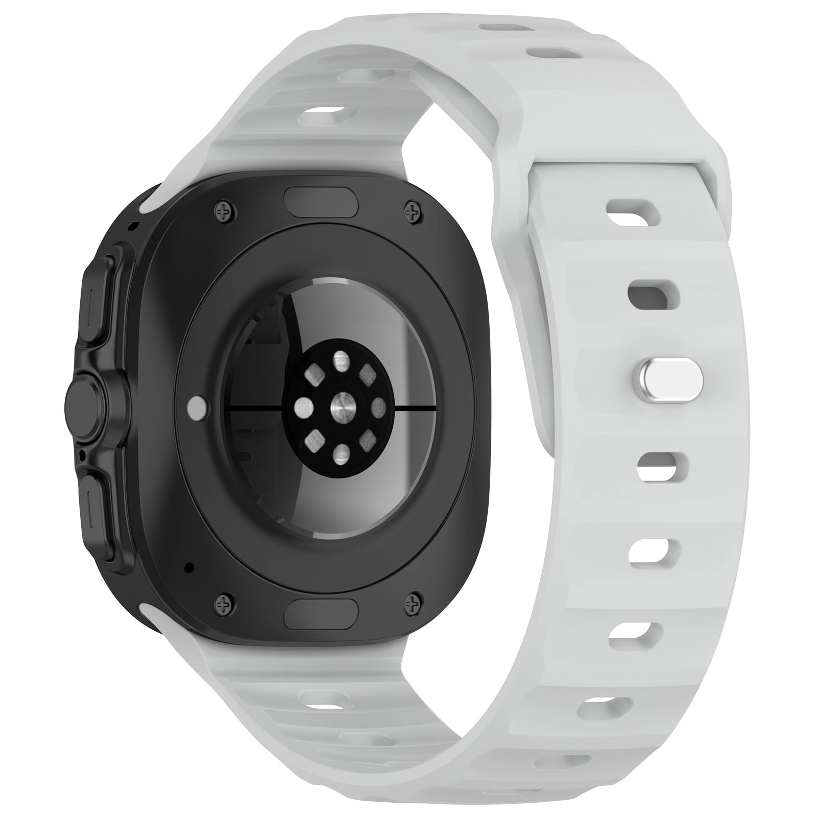 Kryt Bizon Strap Watch Silicone Samsung Galaxy Watch Ultra 47 mm light grey