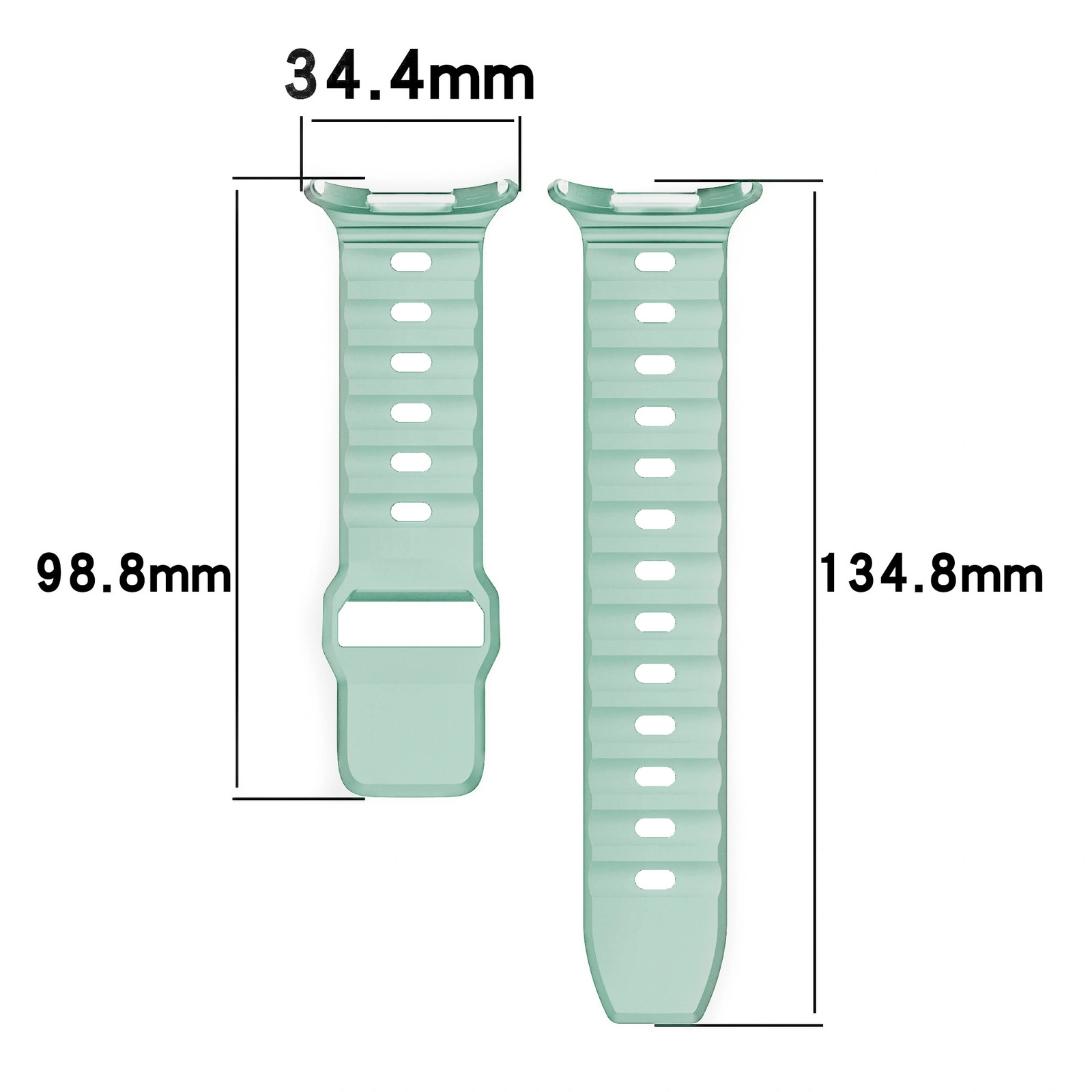 Kryt Bizon Strap Watch Silicone Samsung Galaxy Watch Ultra 47 mm mint