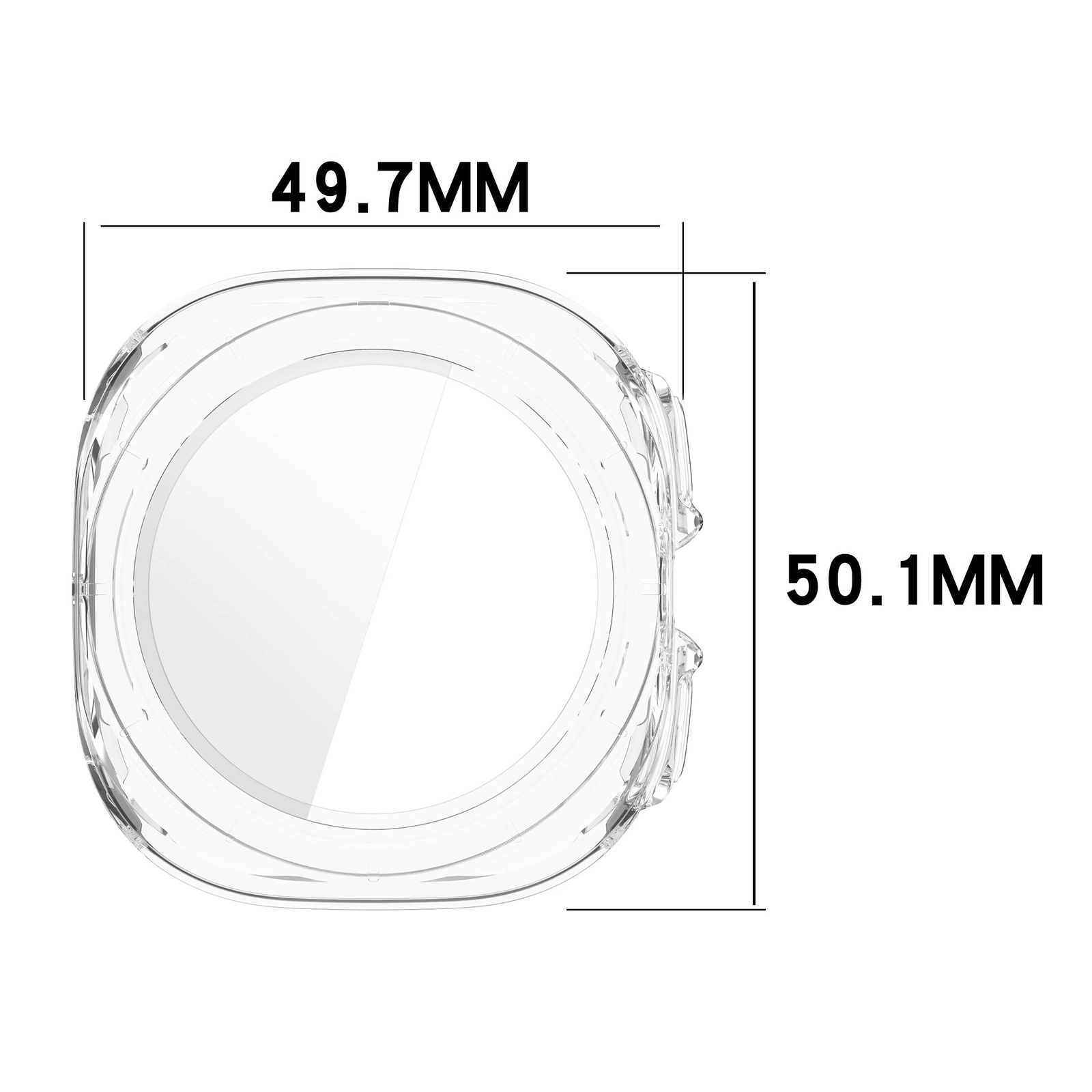Kryt Bizon Case+Glass Watch Samsung Galaxy Watch Ultra 47 mm clear