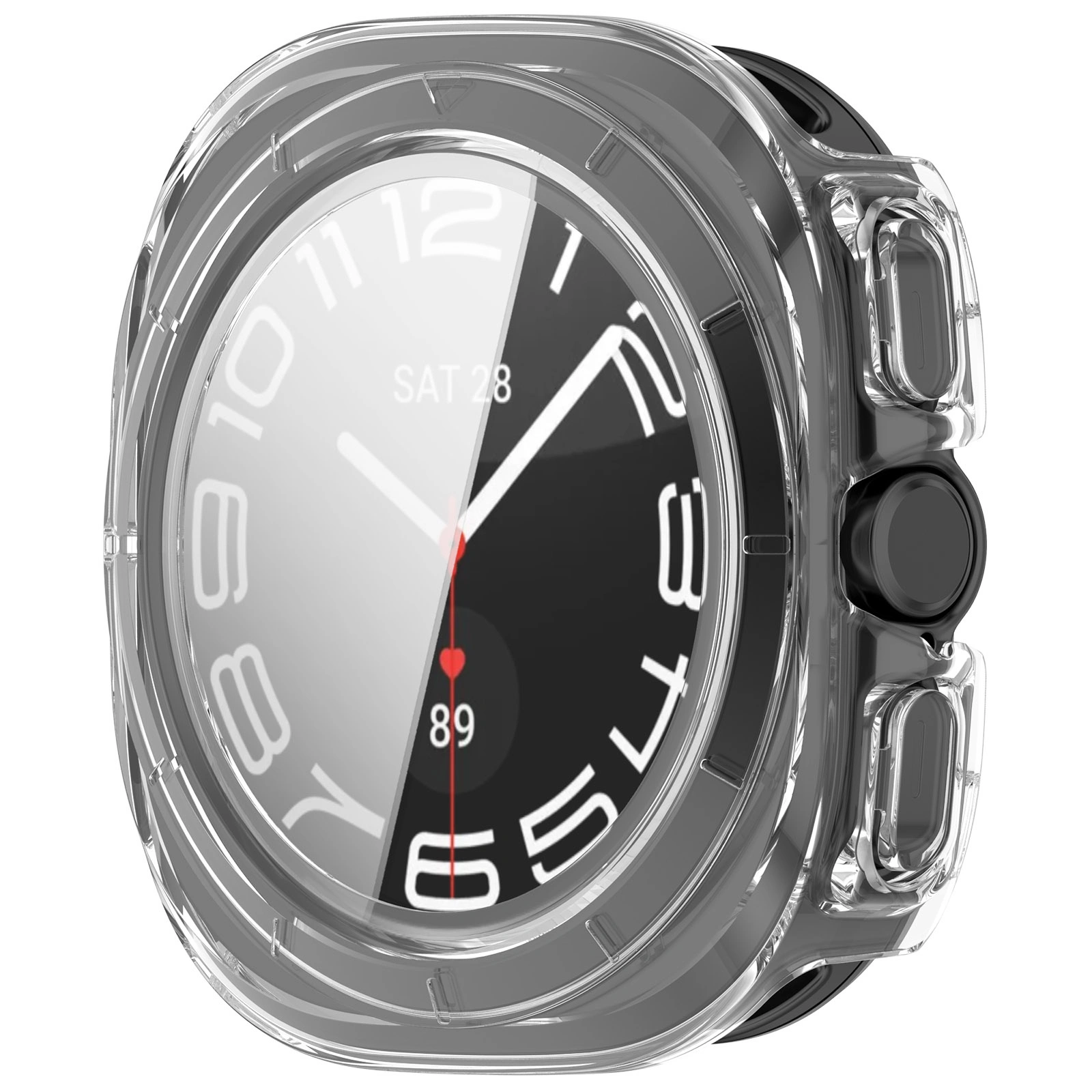 Kryt Bizon Case+Glass Watch Samsung Galaxy Watch Ultra 47 mm clear