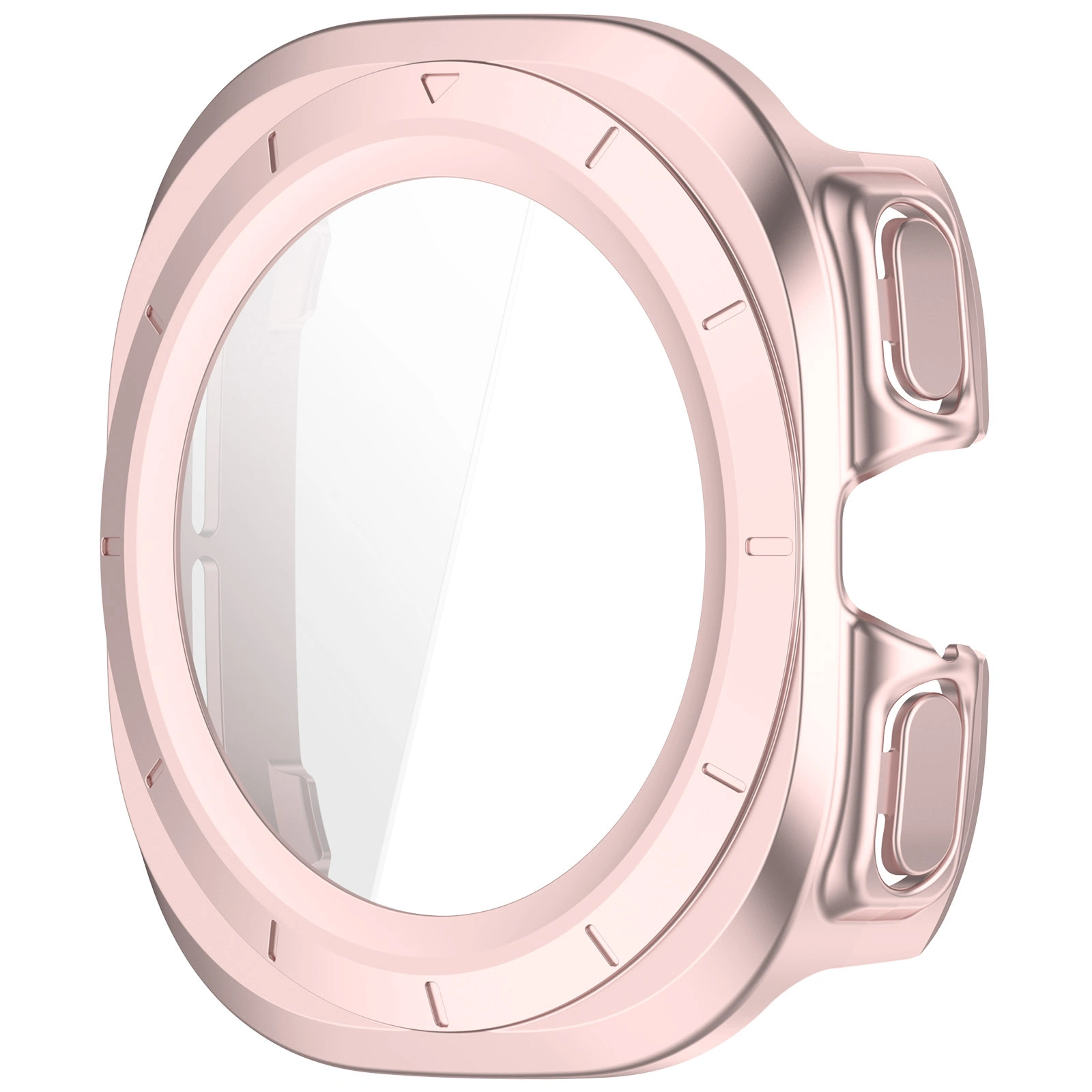 Kryt Bizon Case+Glass Watch Samsung Galaxy Watch Ultra 47 mm satin pink