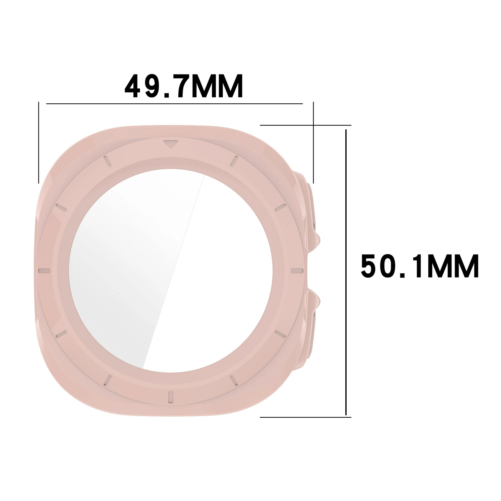 Kryt Bizon Case+Glass Watch Samsung Galaxy Watch Ultra 47 mm pink