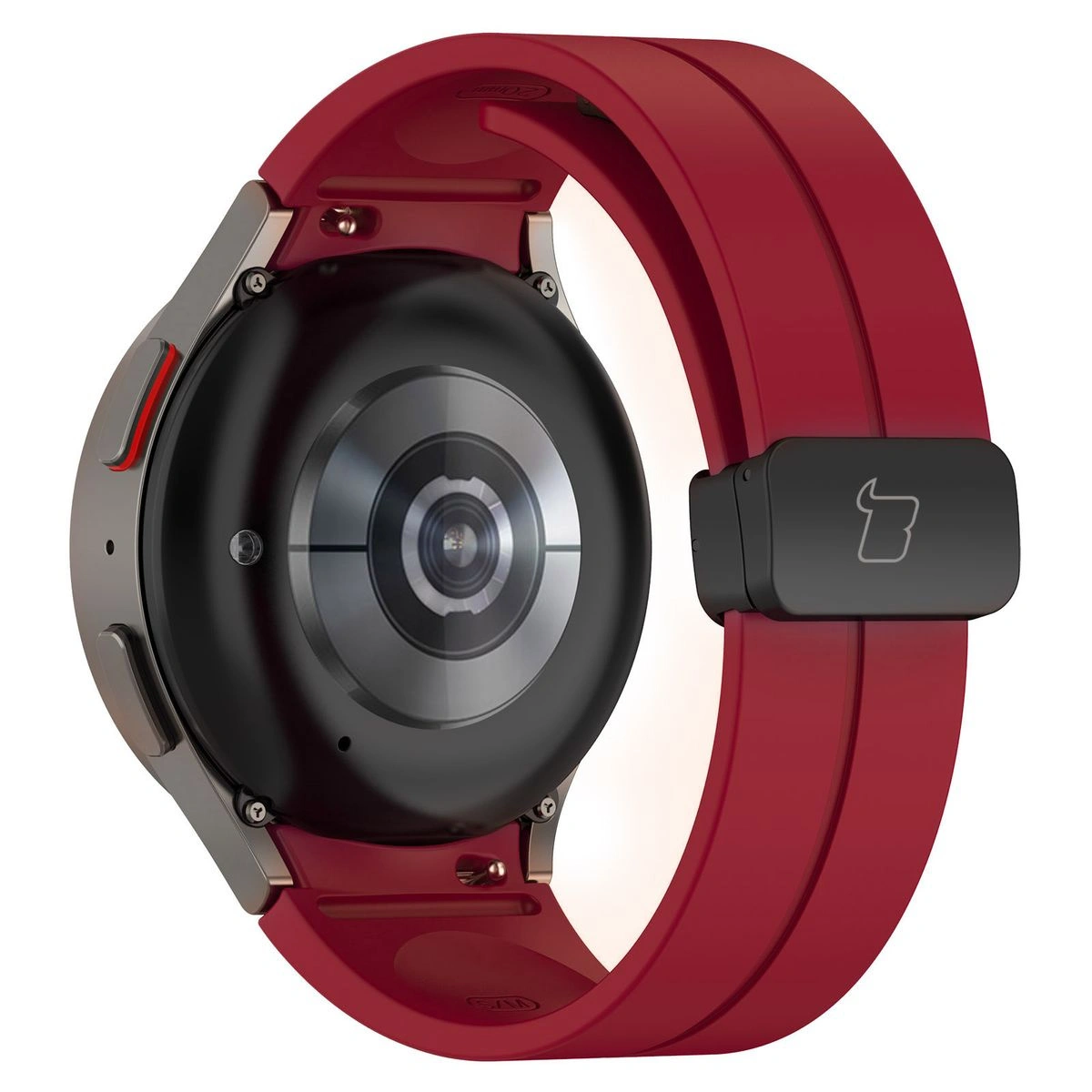 Kryt Bizon Strap Watch Silicone Samsung Galaxy Watch FE/7/6/6 Classic/5/5 Pro/4/4 Classic burgundy