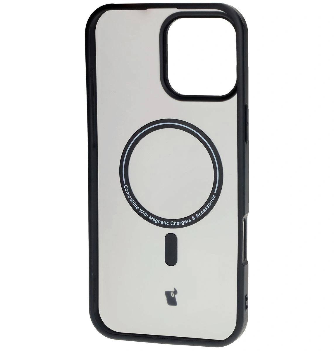 Kryt Bizon Case MatteO Apple iPhone 16 Pro Max transparent with black frame