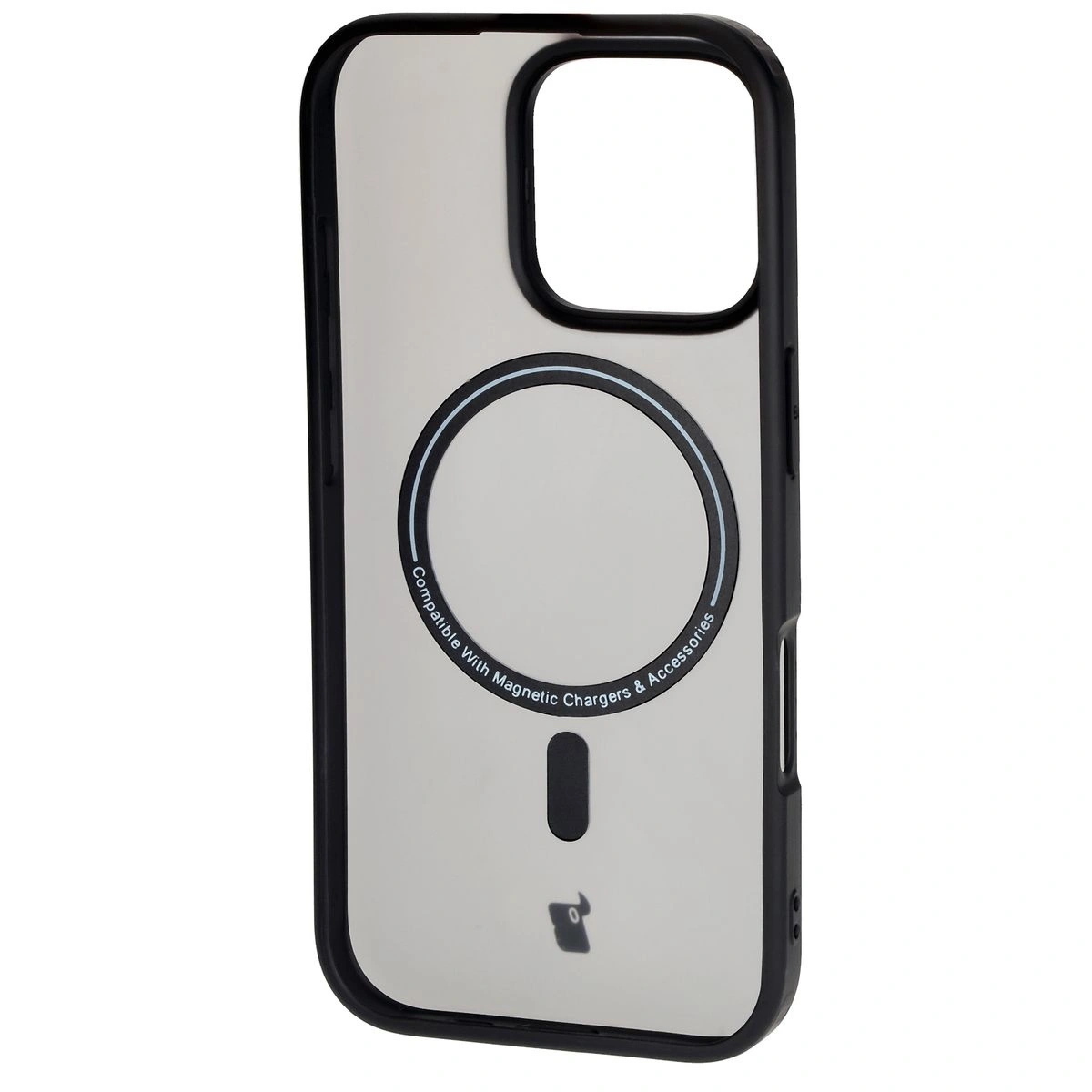 Kryt Bizon Case MatteO Apple iPhone 16 Pro transparent with black frame