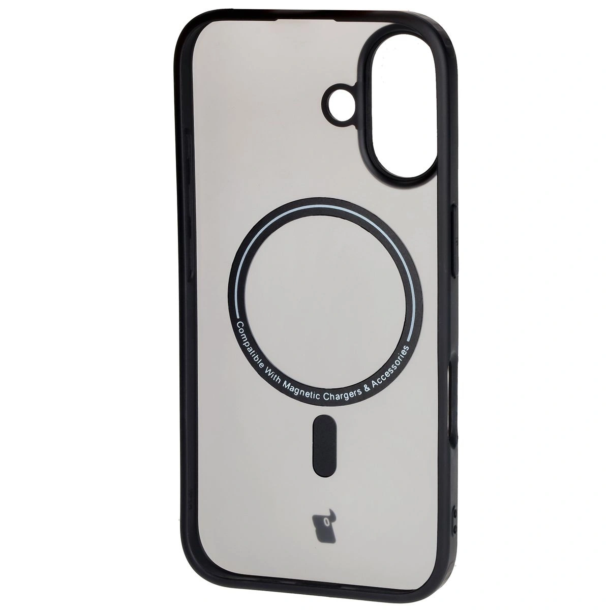 Kryt Bizon Case MatteO Apple iPhone 16 transparent with black frame