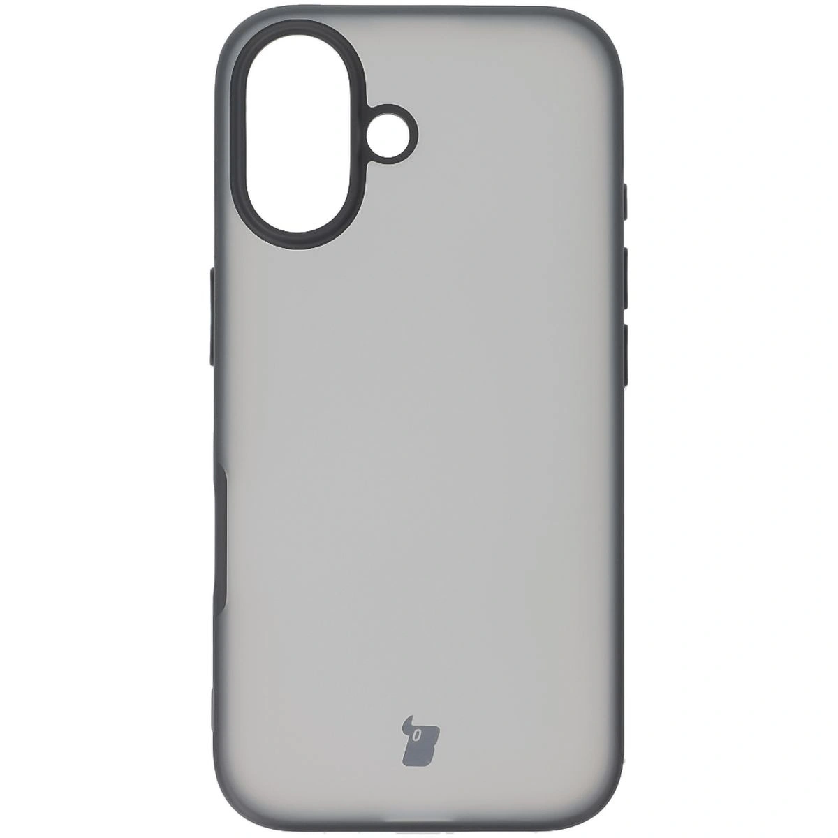 Kryt Bizon Case Angelo Apple iPhone 16 smoky with a black frame