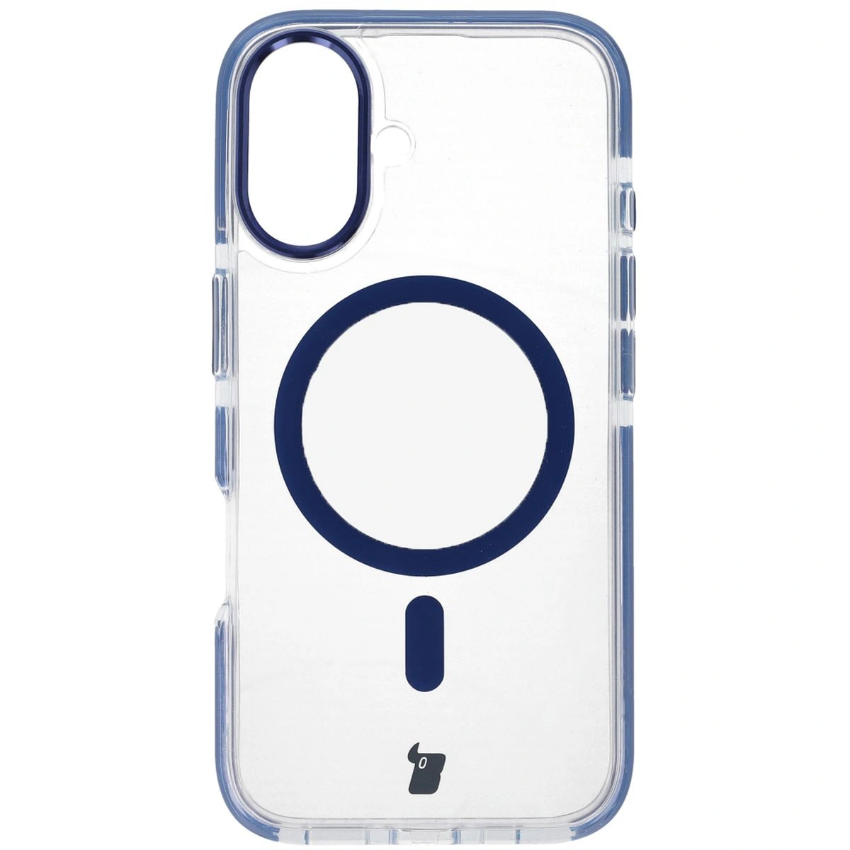 Kryt Bizon Case Marco Apple iPhone 16 clear with blue frame