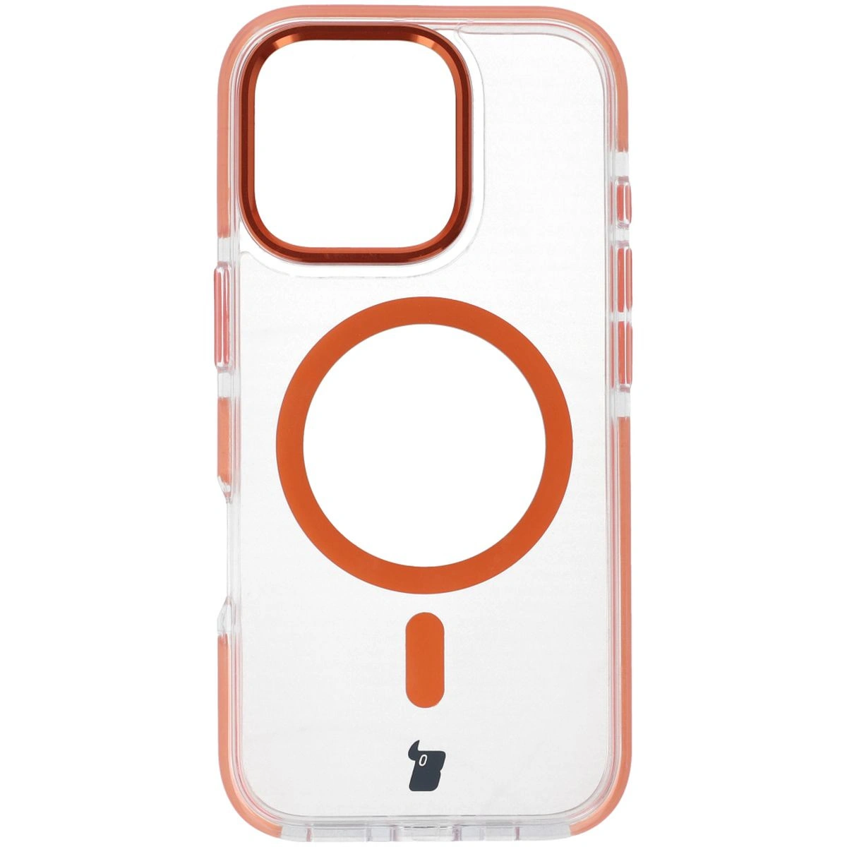 Kryt Bizon Case Marco Apple iPhone 16 Pro clear with orange frame