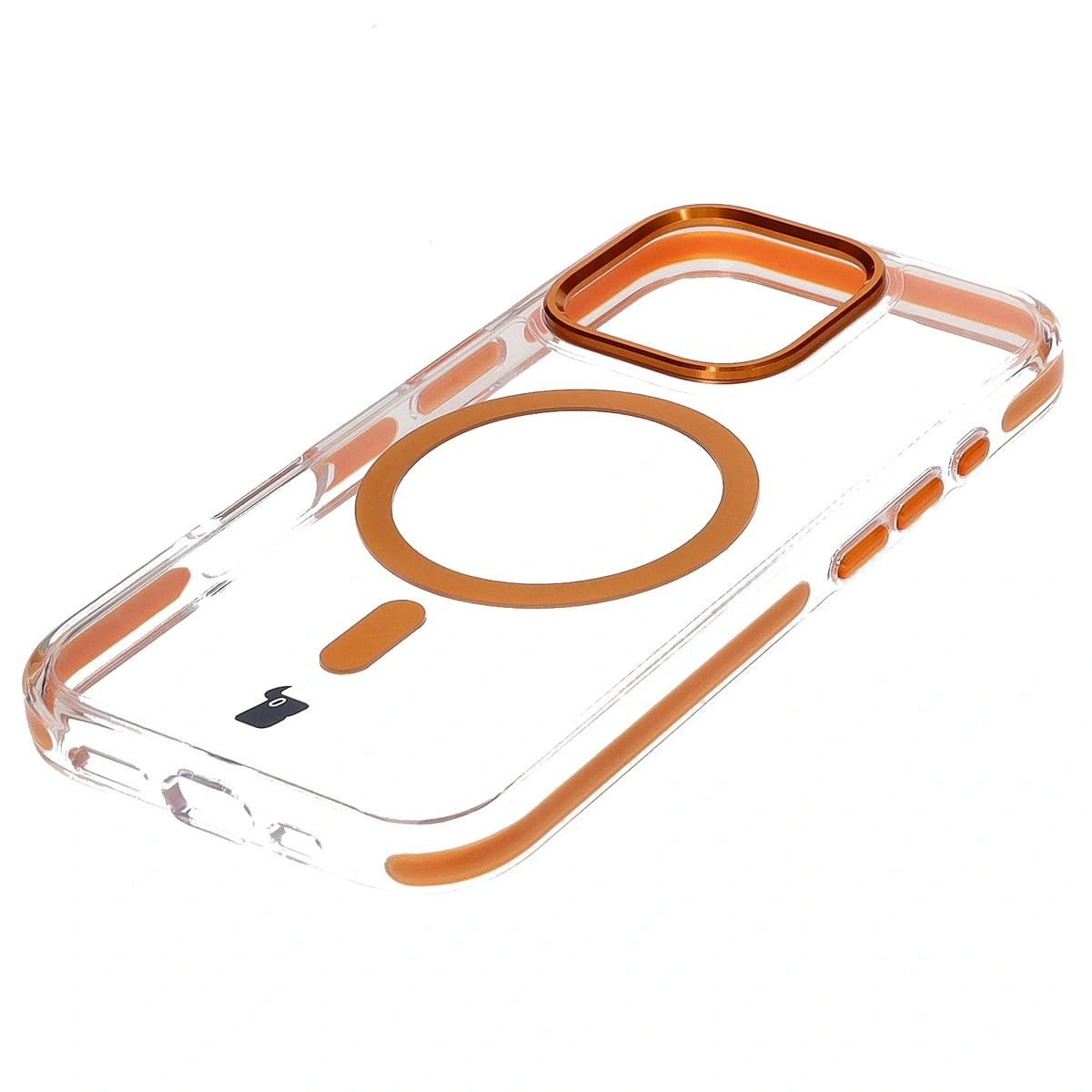 Kryt Bizon Case Marco Apple iPhone 16 Pro clear with orange frame