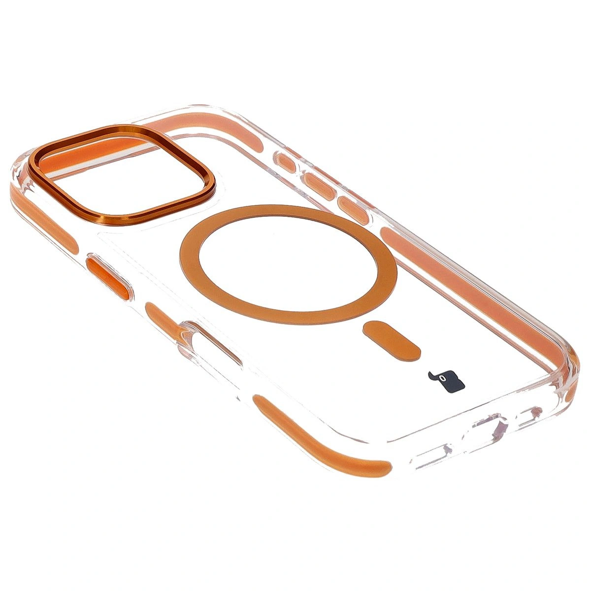 Kryt Bizon Case Marco Apple iPhone 16 Pro clear with orange frame