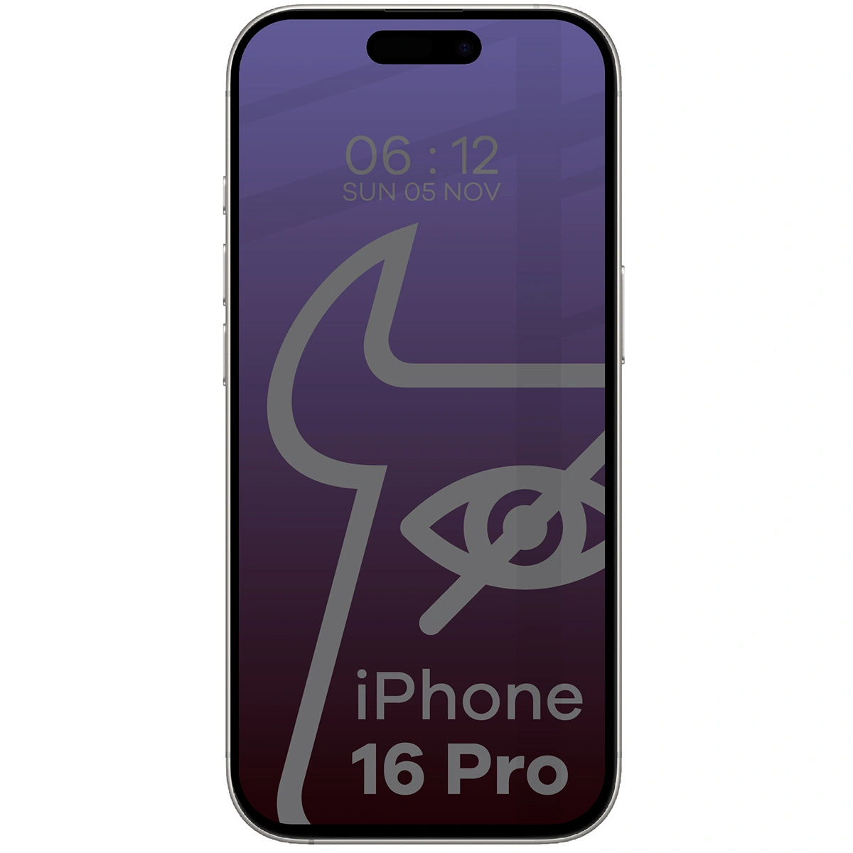 Ochranné sklo Bizon Glass Edge Shadow Apple iPhone 16 Pro tinted with a black frame