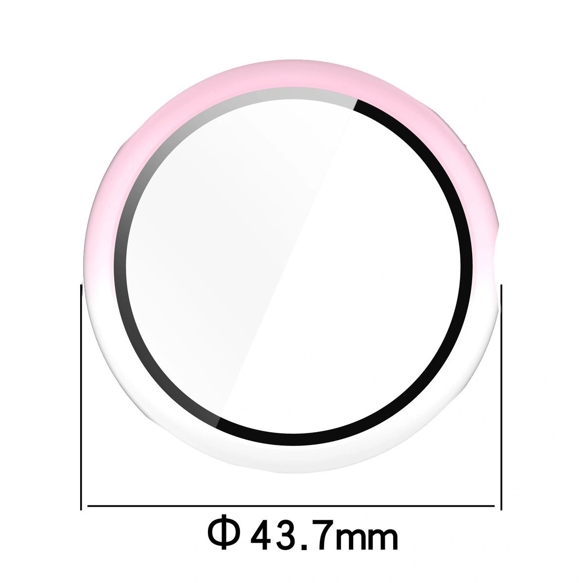 Kryt Bizon Case+Glass Watch Google Pixel Watch 3 41mm white pink