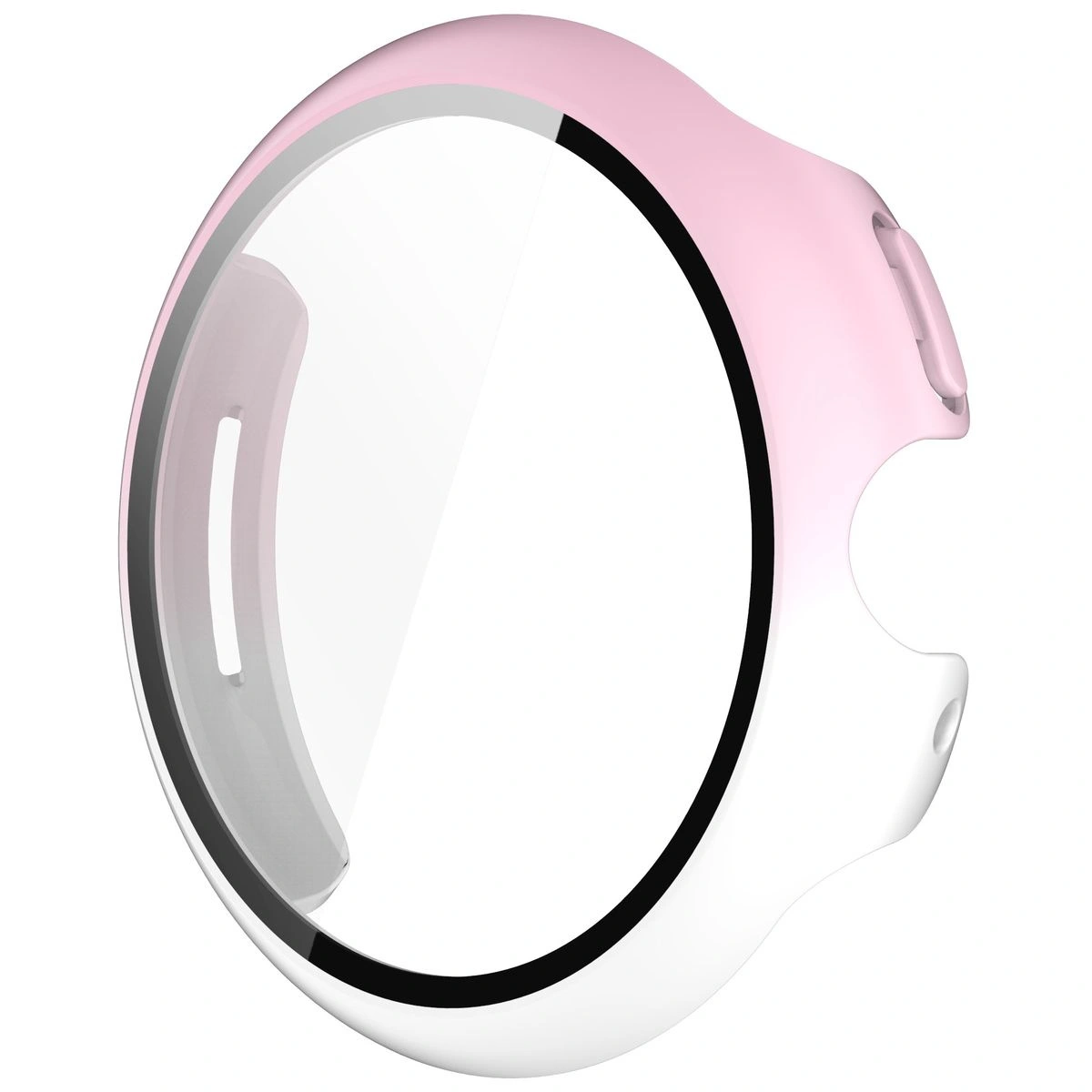 Kryt Bizon Case+Glass Watch Google Pixel Watch 3 41mm white pink